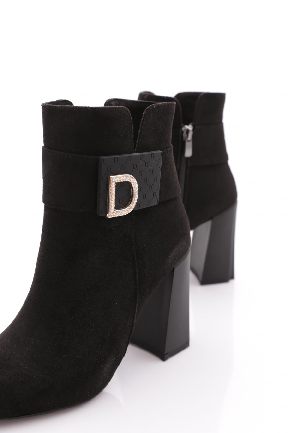 214 Kadin Aksesuarli Topuklu Bot - Görsel 5