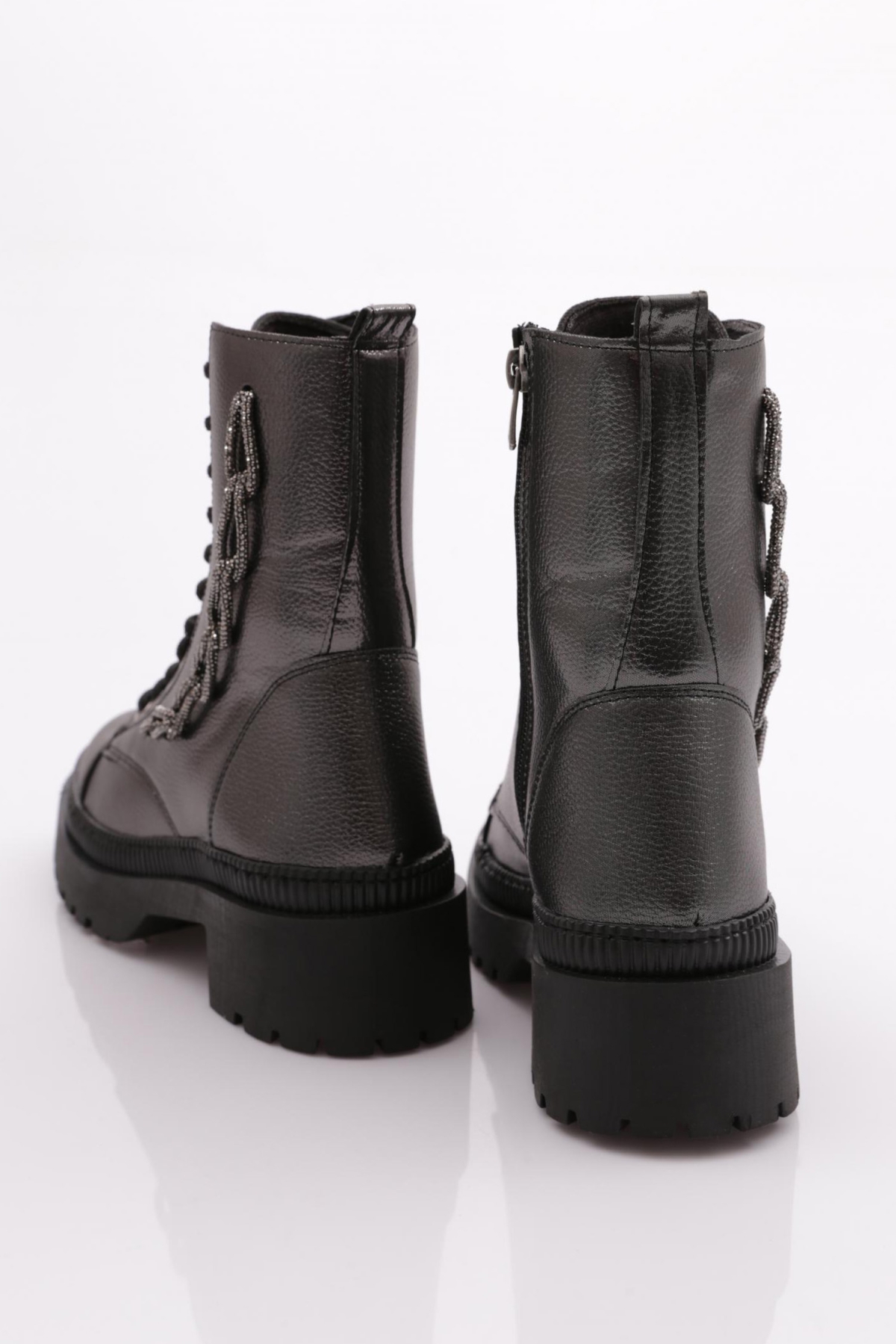 K9050 Kadin Bağcikli Yani Fermuarli Bot - Görsel 4