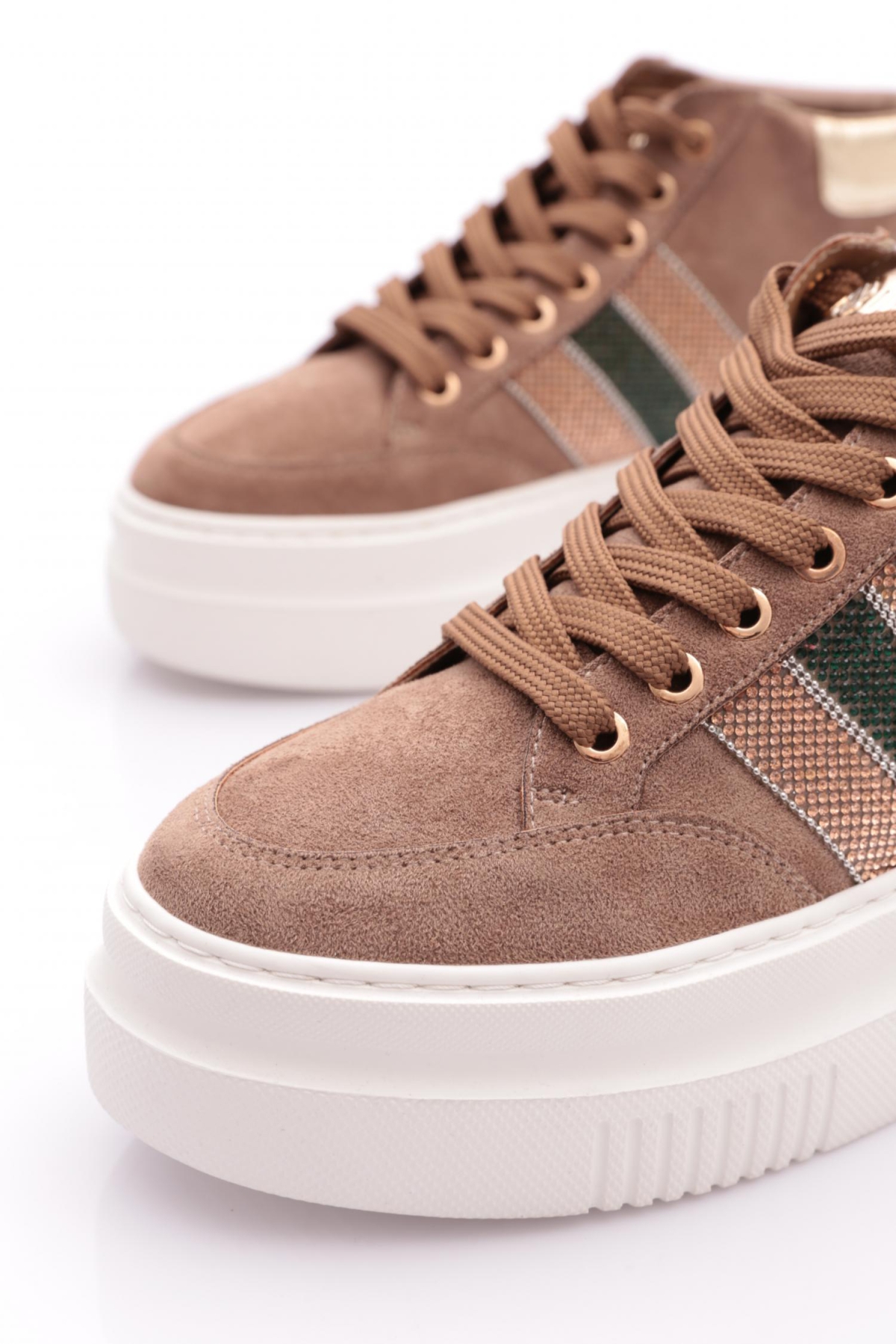 1014 Kadin Kalin Taban Sneaker - Görsel 5