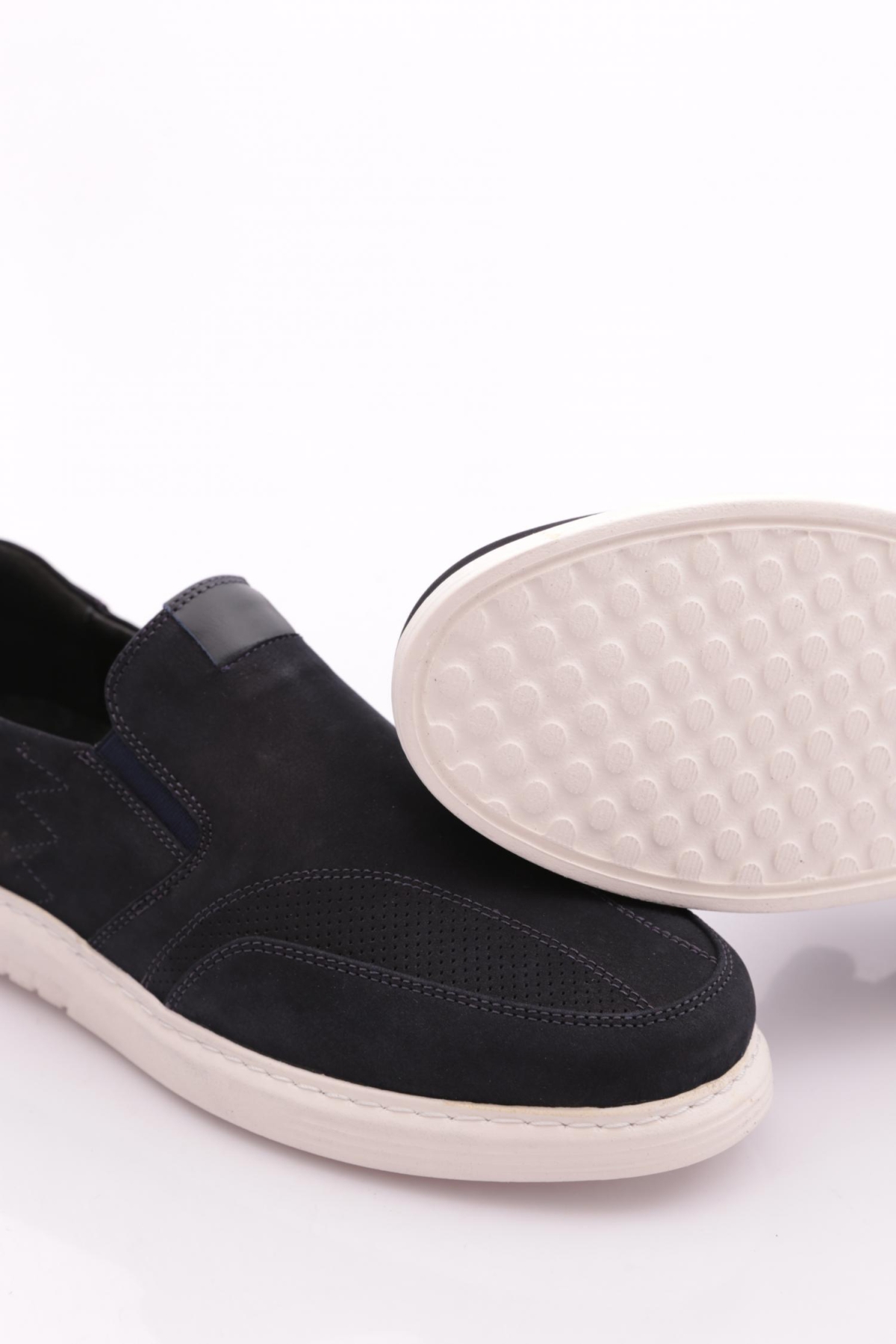 6151 Erkek Yani Lastikli Sneaker Ayakkabi - Görsel 5