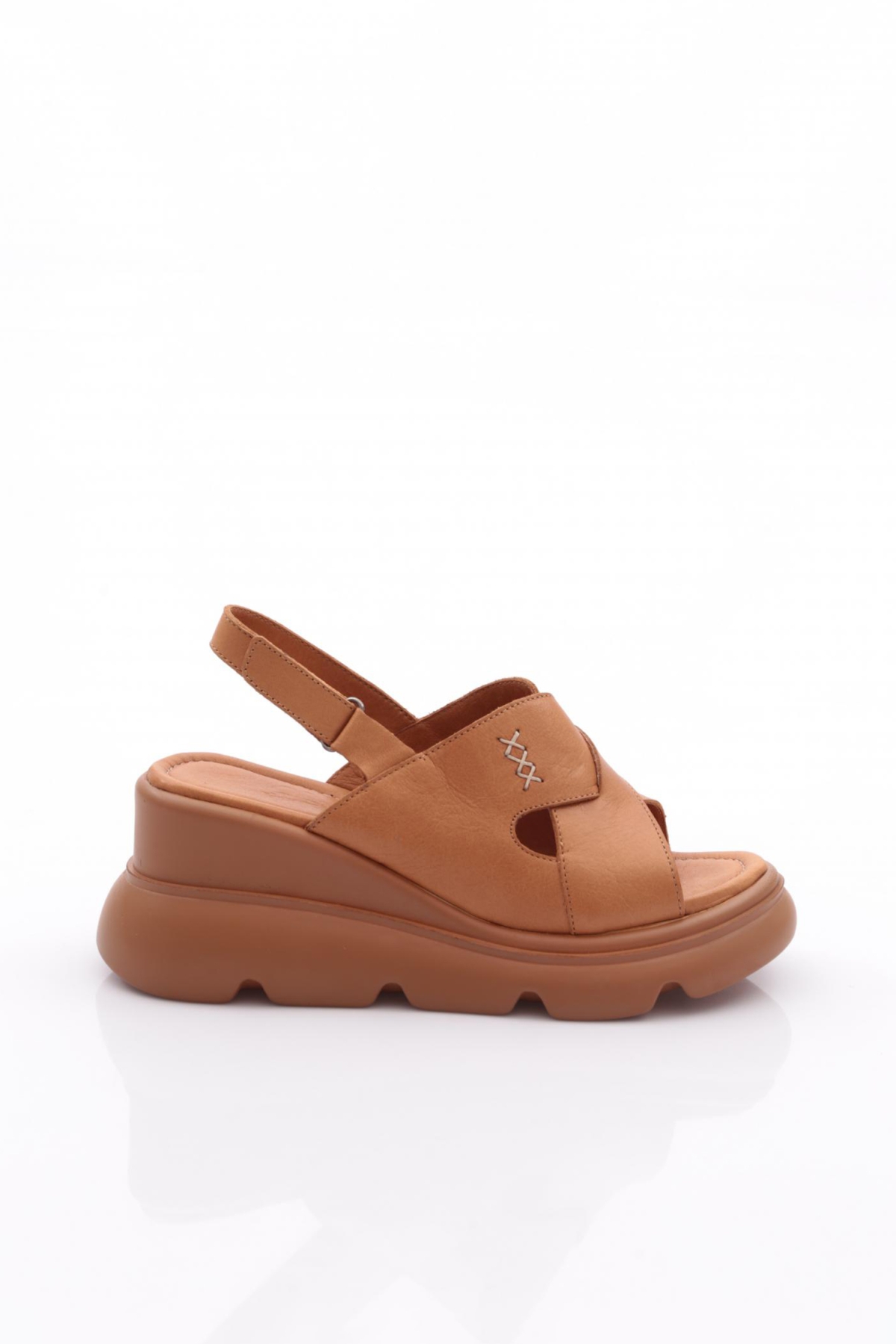 850-10765 Kadin Kalin Taban Sandalet - Görsel 2