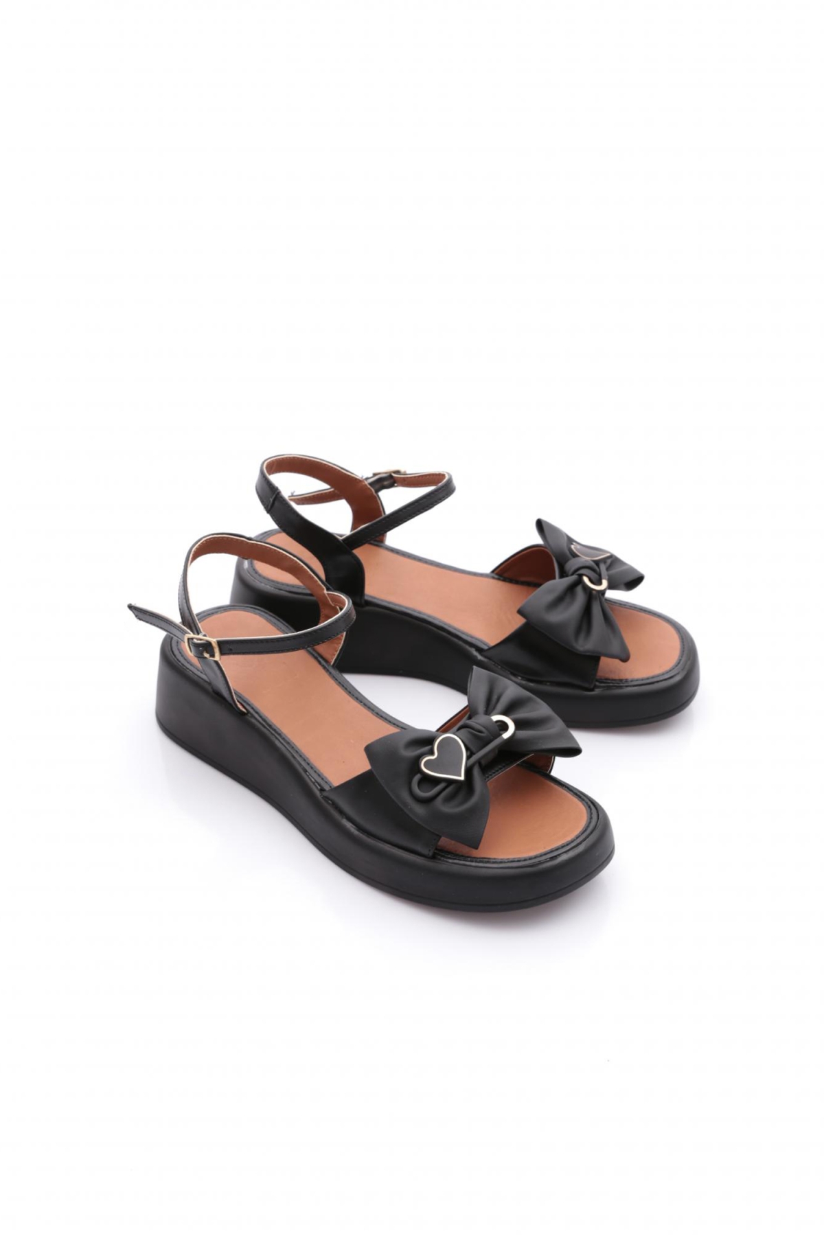 7003 Kadin Fiyonk Detayli Sandalet - Görsel 3