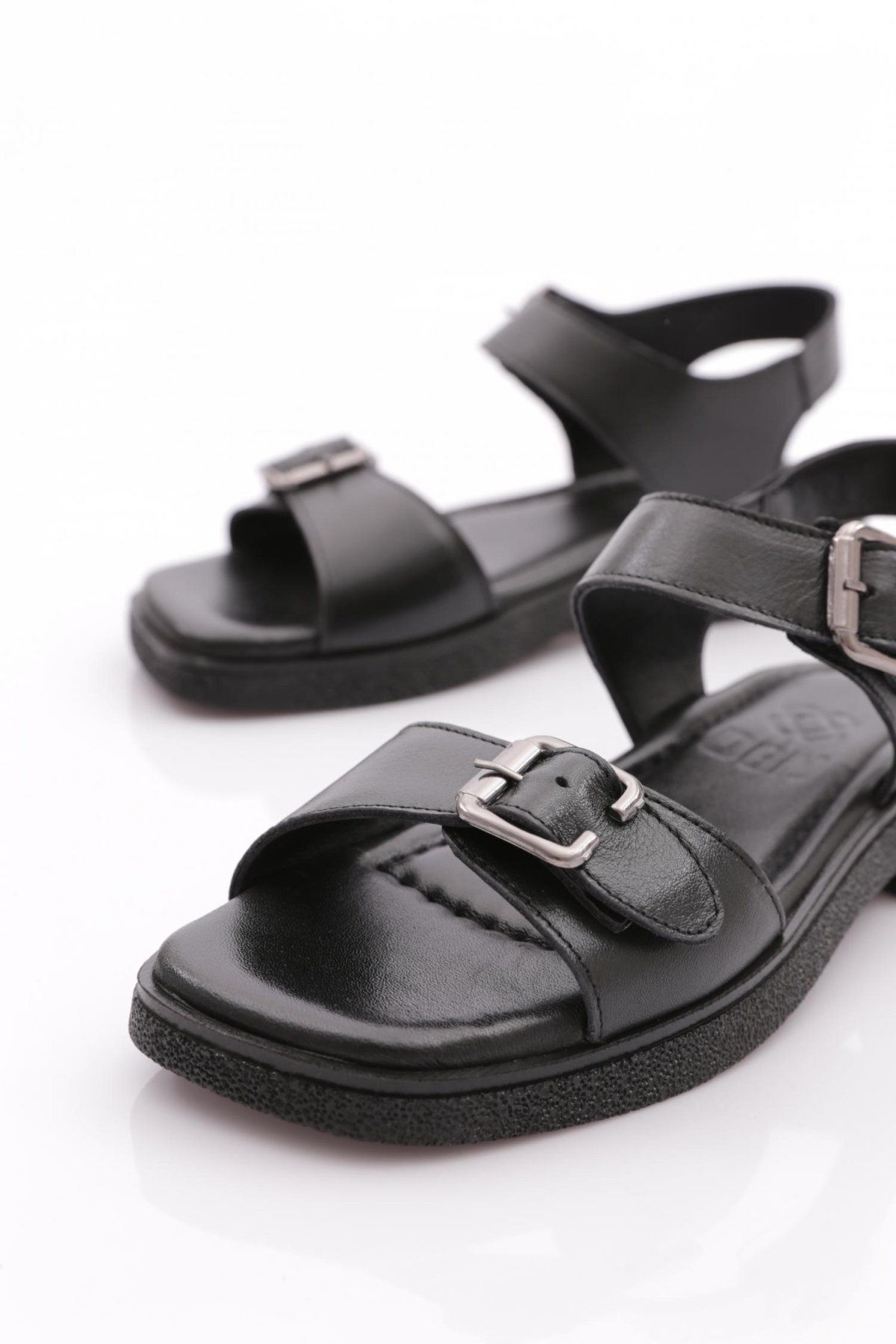 5150-3656 Kadin Kemer Detayli Sandalaet - Görsel 5