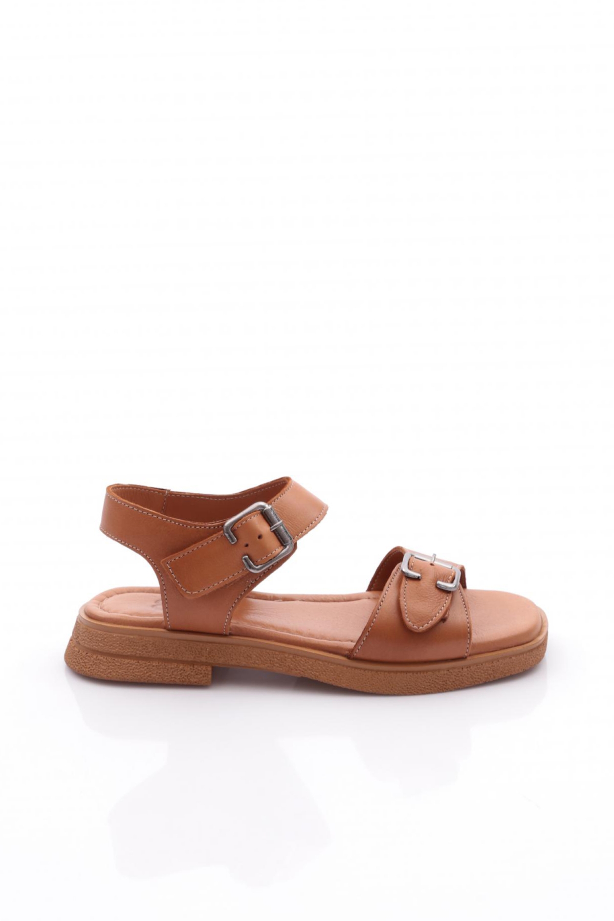 5150-3656 Kadin Kemer Detayli Sandalaet - Görsel 2