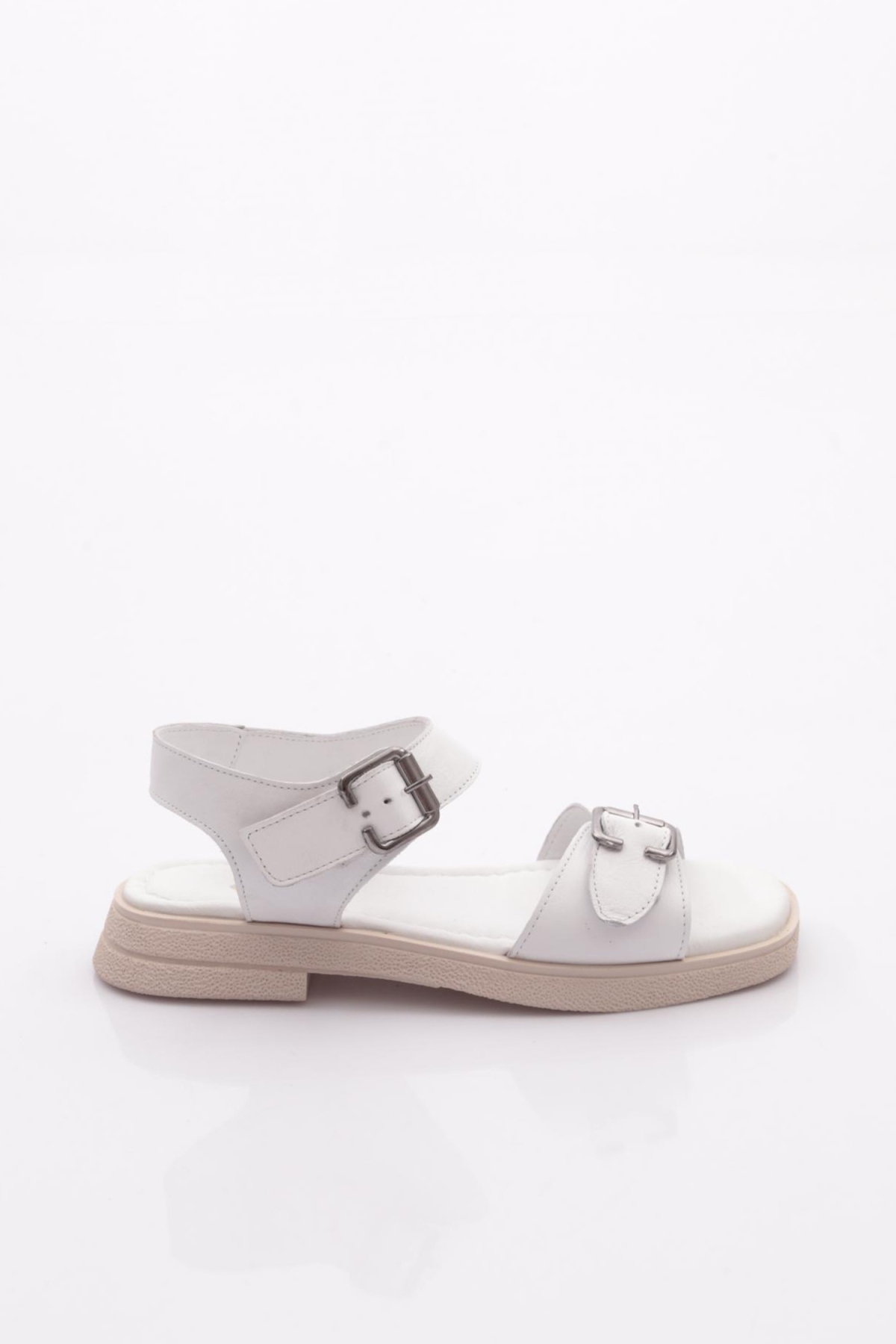 5150-3656 Kadin Kemer Detayli Sandalaet - Görsel 2