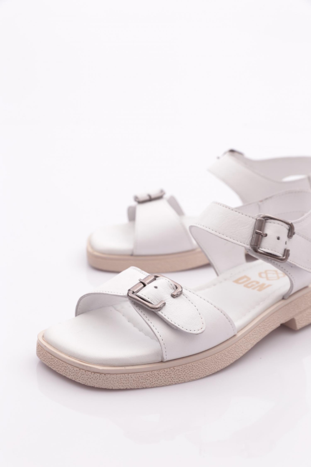 5150-3656 Kadin Kemer Detayli Sandalaet - Görsel 5