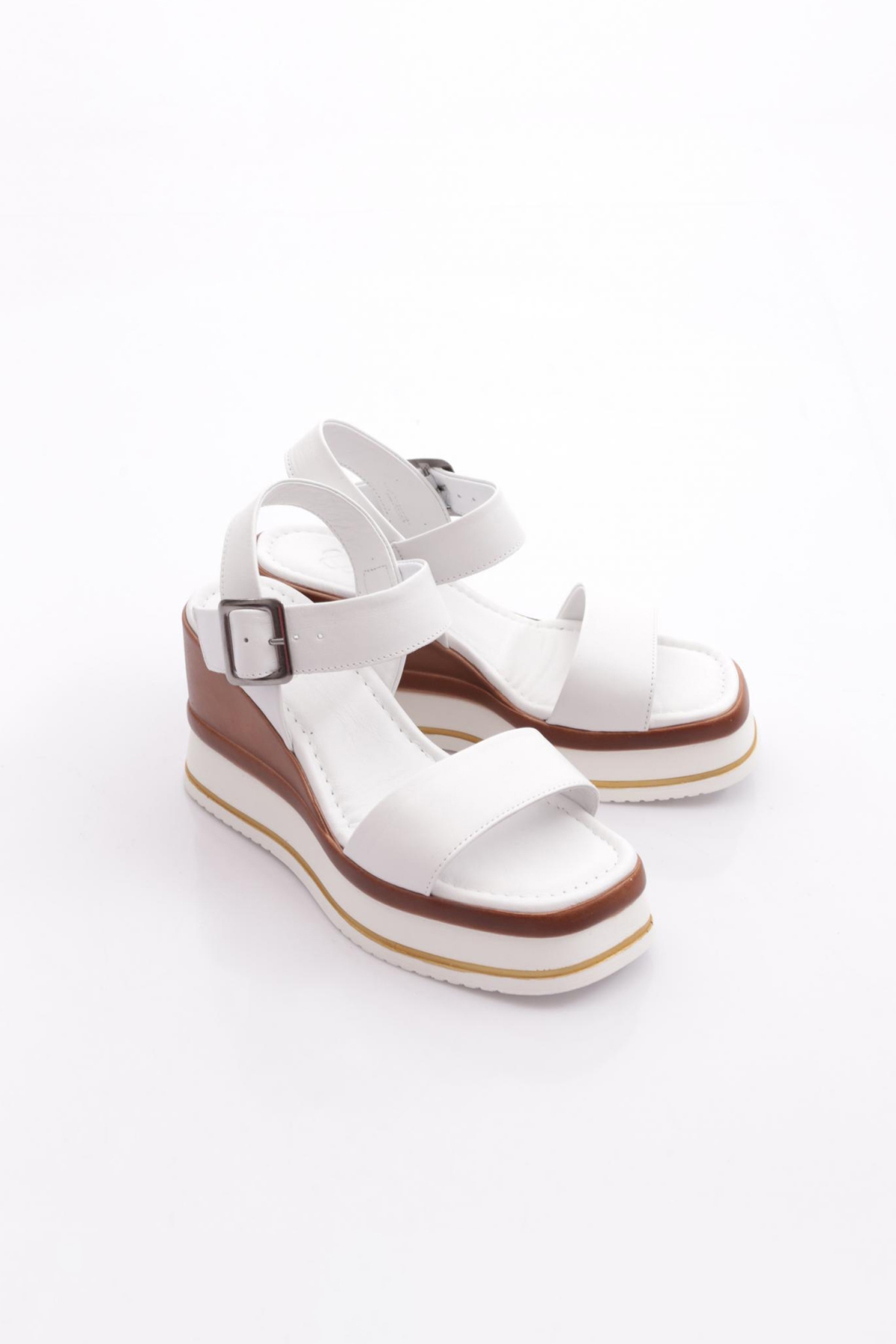 400-24170 Kadin Mega Kalin Taban Sandalet - Görsel 3