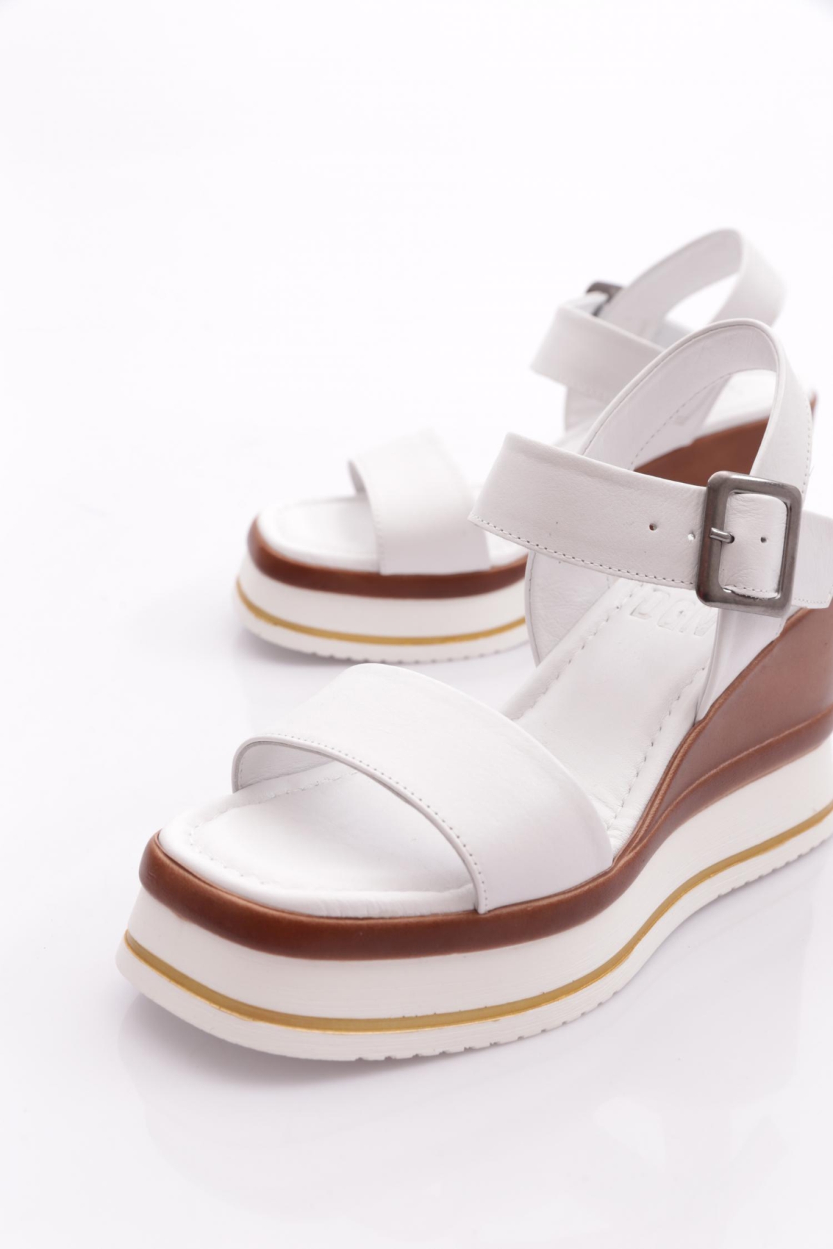 400-24170 Kadin Mega Kalin Taban Sandalet - Görsel 5