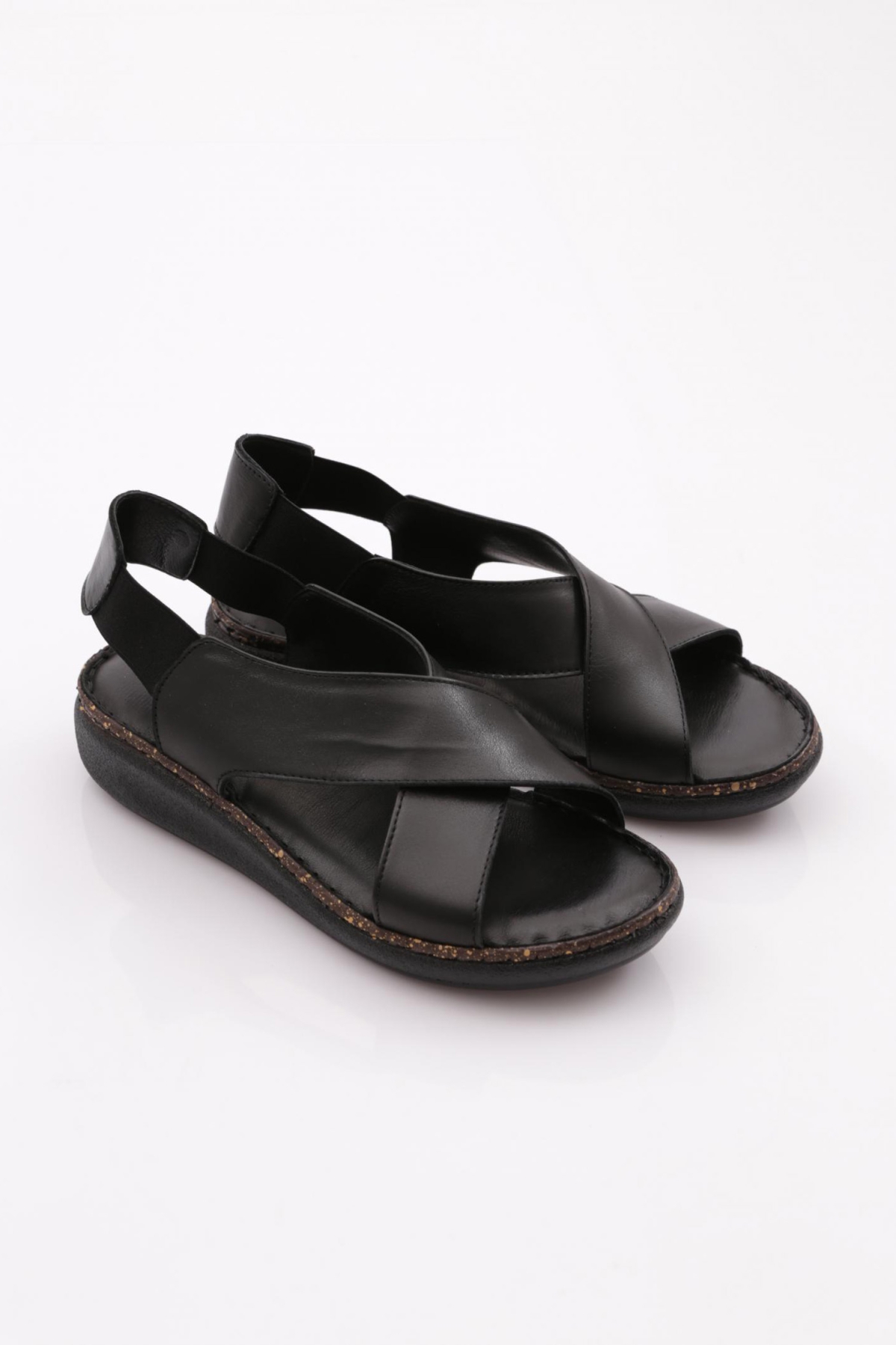 317 Kadin Arkasi Lastikli Sandalet - Görsel 3