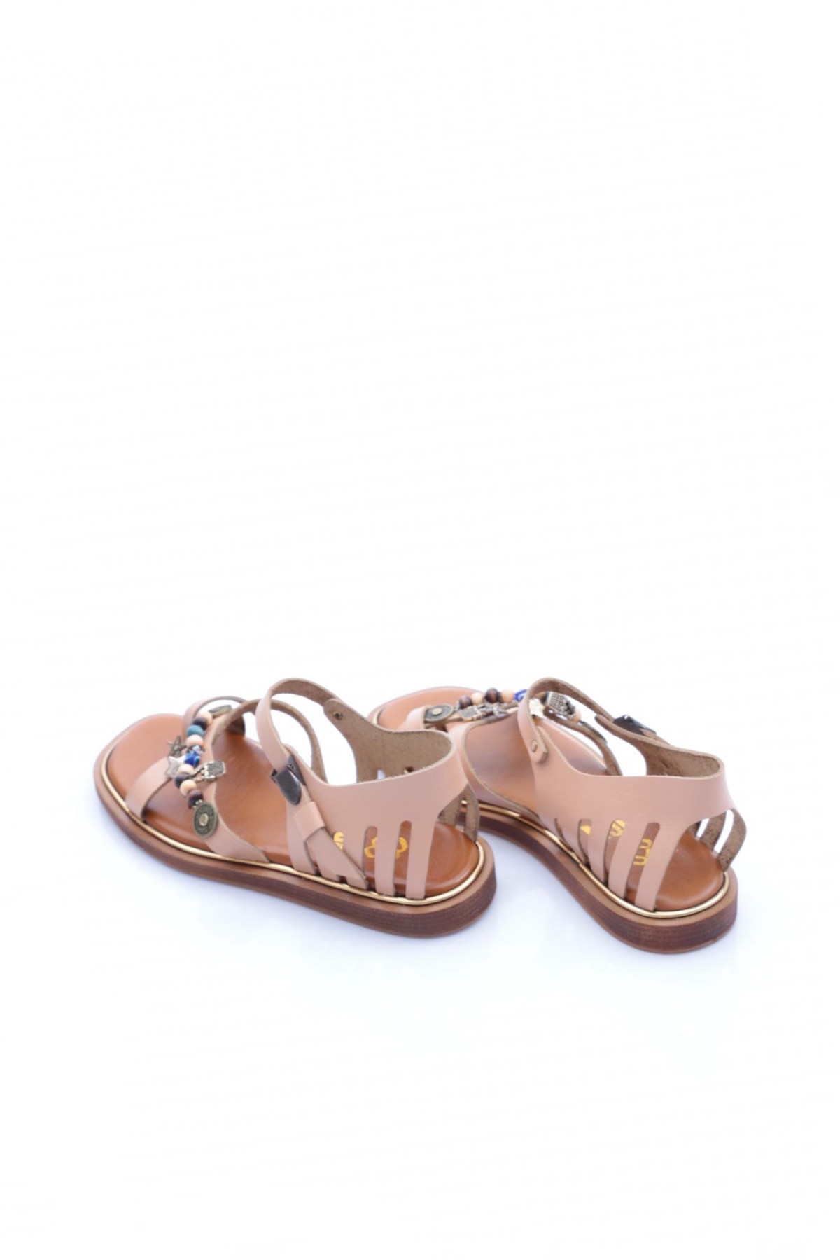 307 Kadin Arkasi Kapali Yildiz Süslemeli Sandalet - Görsel 4