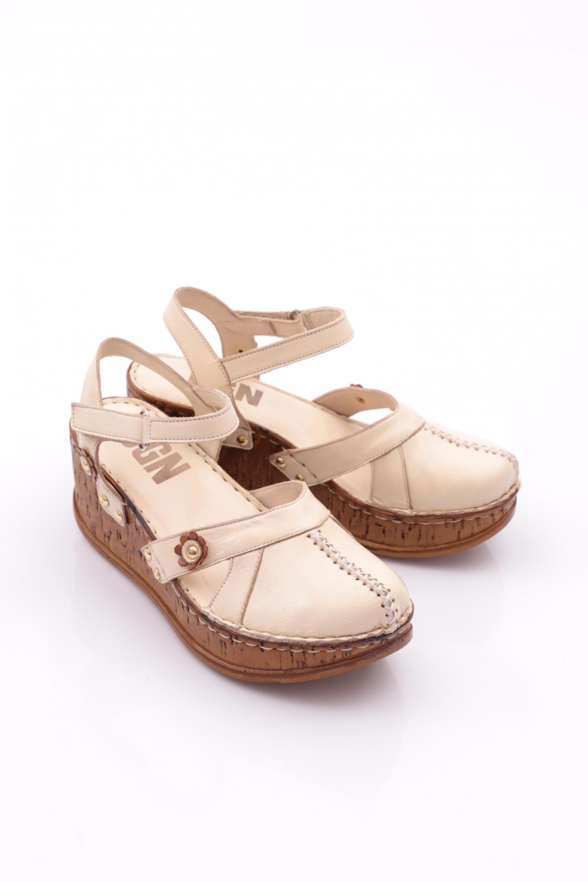 217-2064 Kadin Mega Kalin Taban Sandalet - Görsel 3