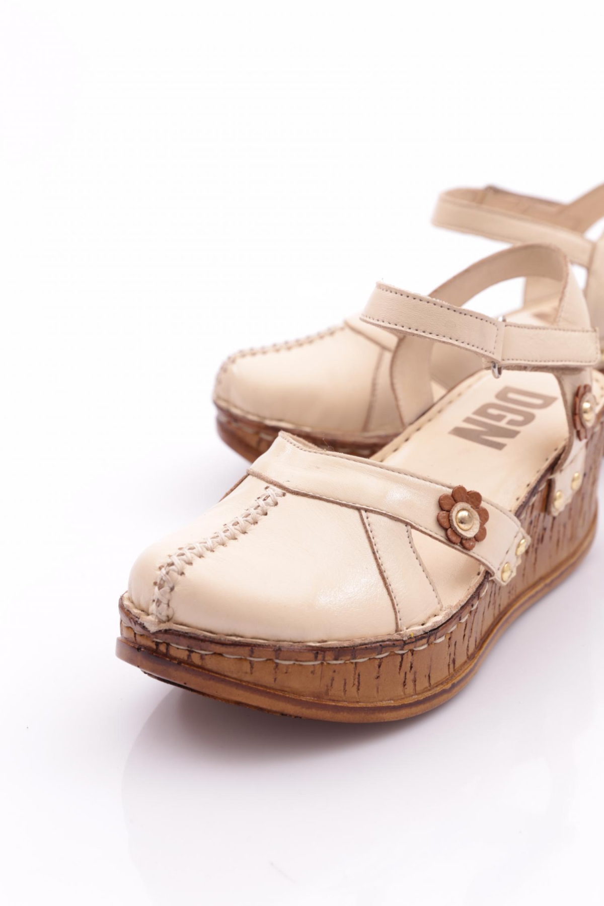 217-2064 Kadin Mega Kalin Taban Sandalet - Görsel 5