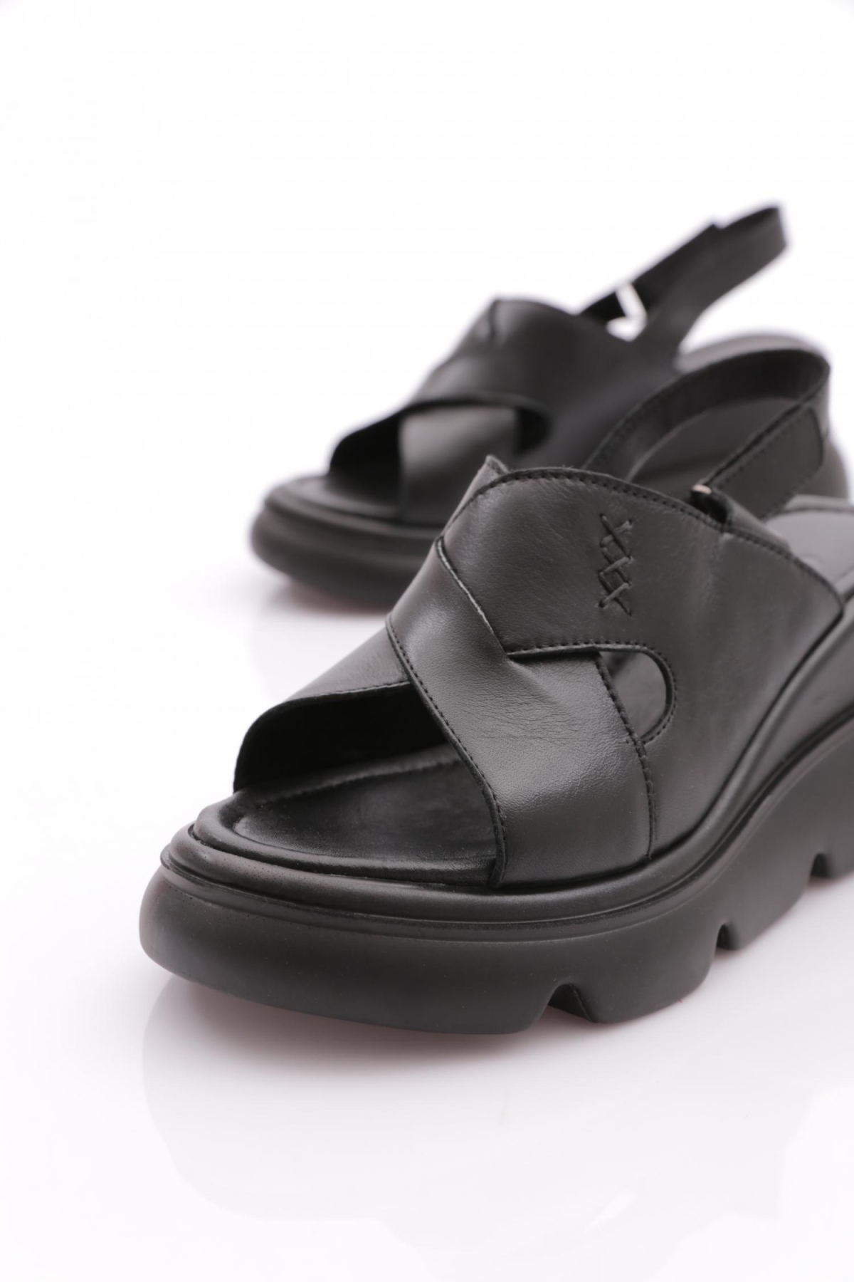 850-10765 Kadin Kalin Taban Sandalet - Görsel 5