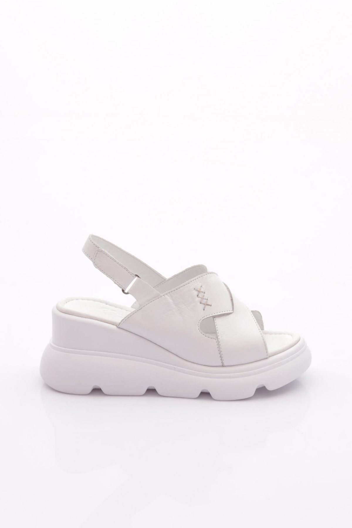 850-10765 Kadin Kalin Taban Sandalet - Görsel 2