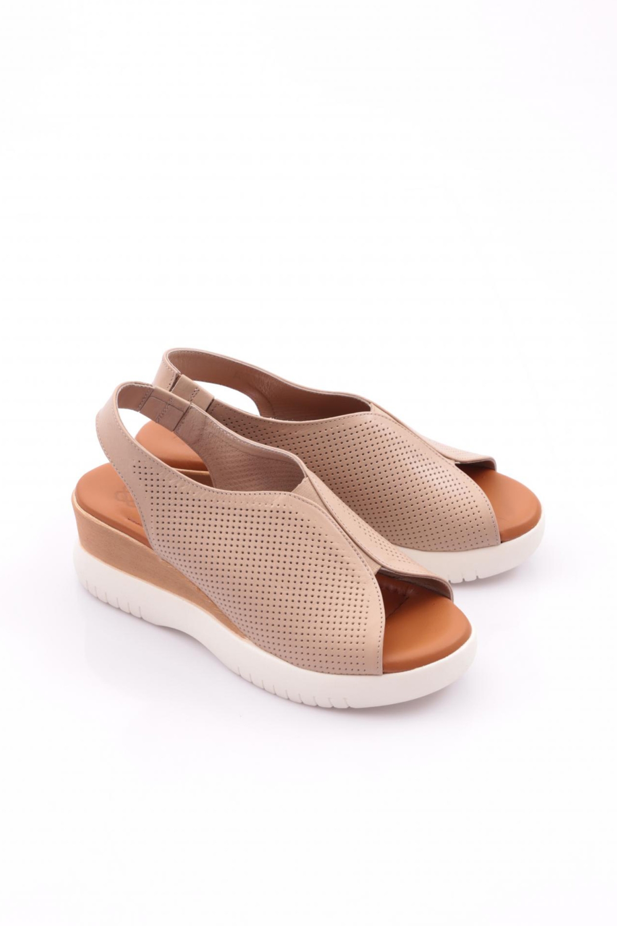 2521405 Kadin Kalin Taban Sandalet - Görsel 3