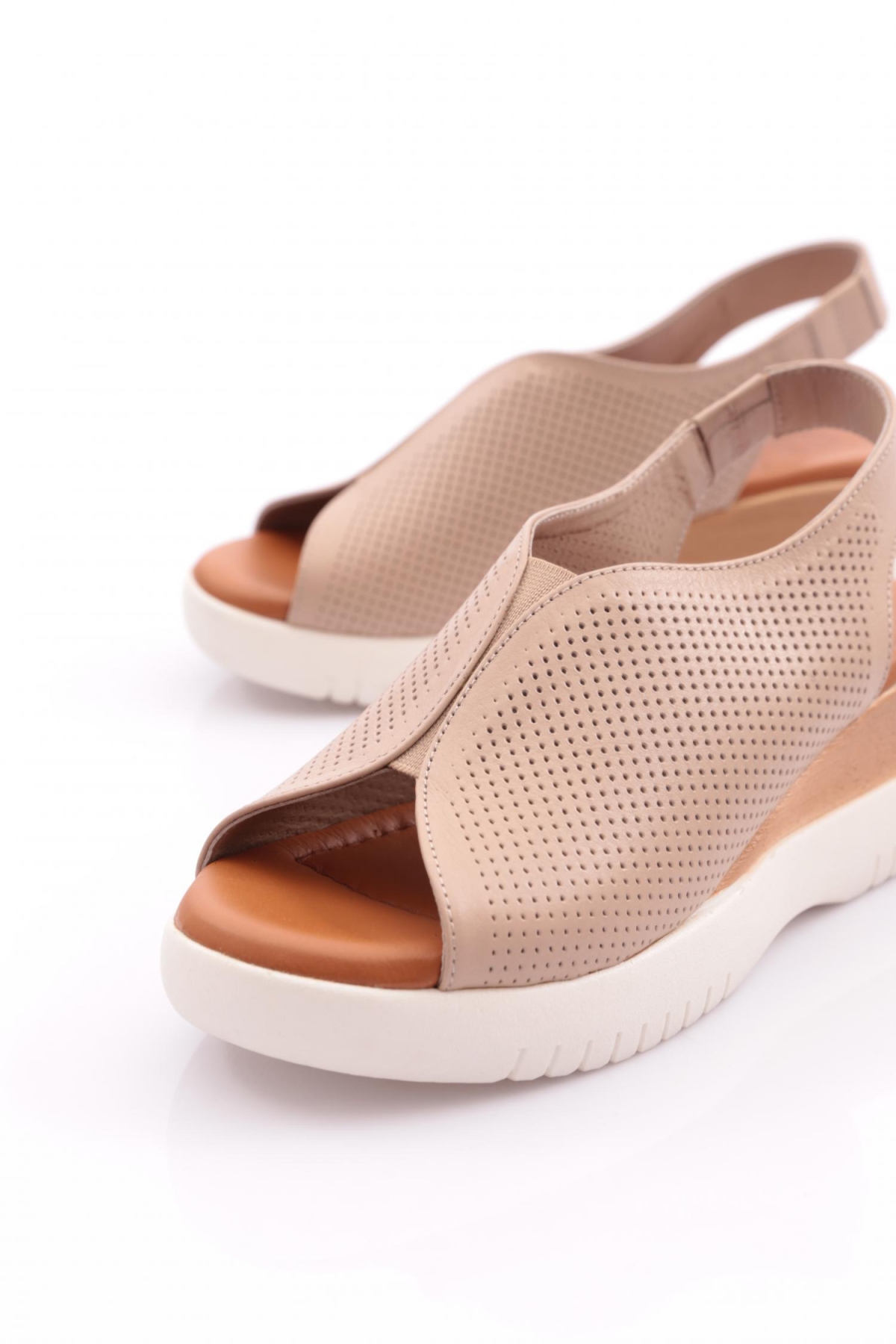 2521405 Kadin Kalin Taban Sandalet - Görsel 5