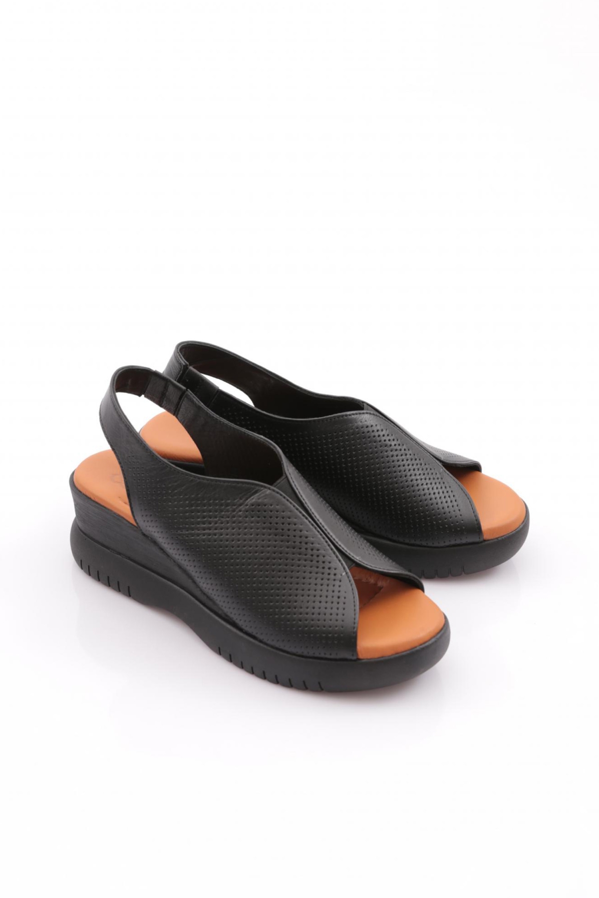 2521405 Kadin Kalin Taban Sandalet - Görsel 3