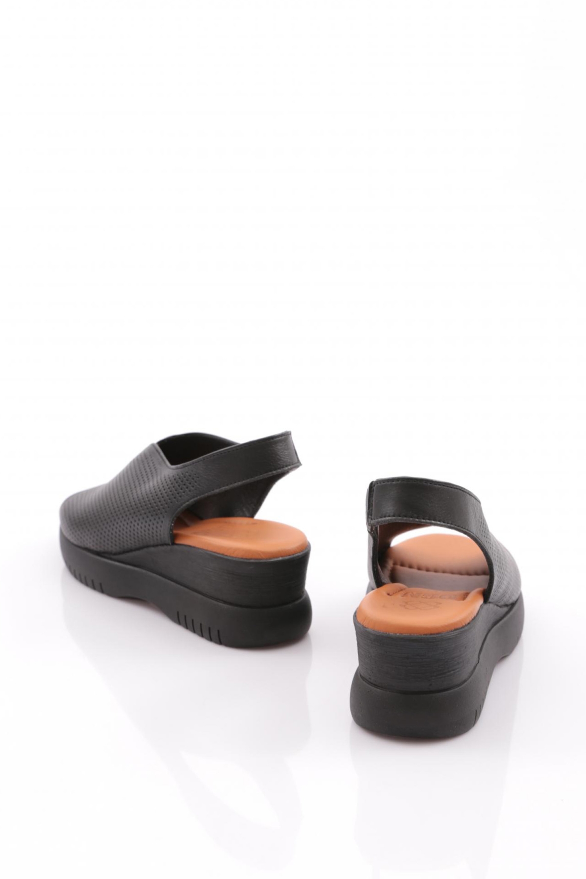 2521405 Kadin Kalin Taban Sandalet - Görsel 4