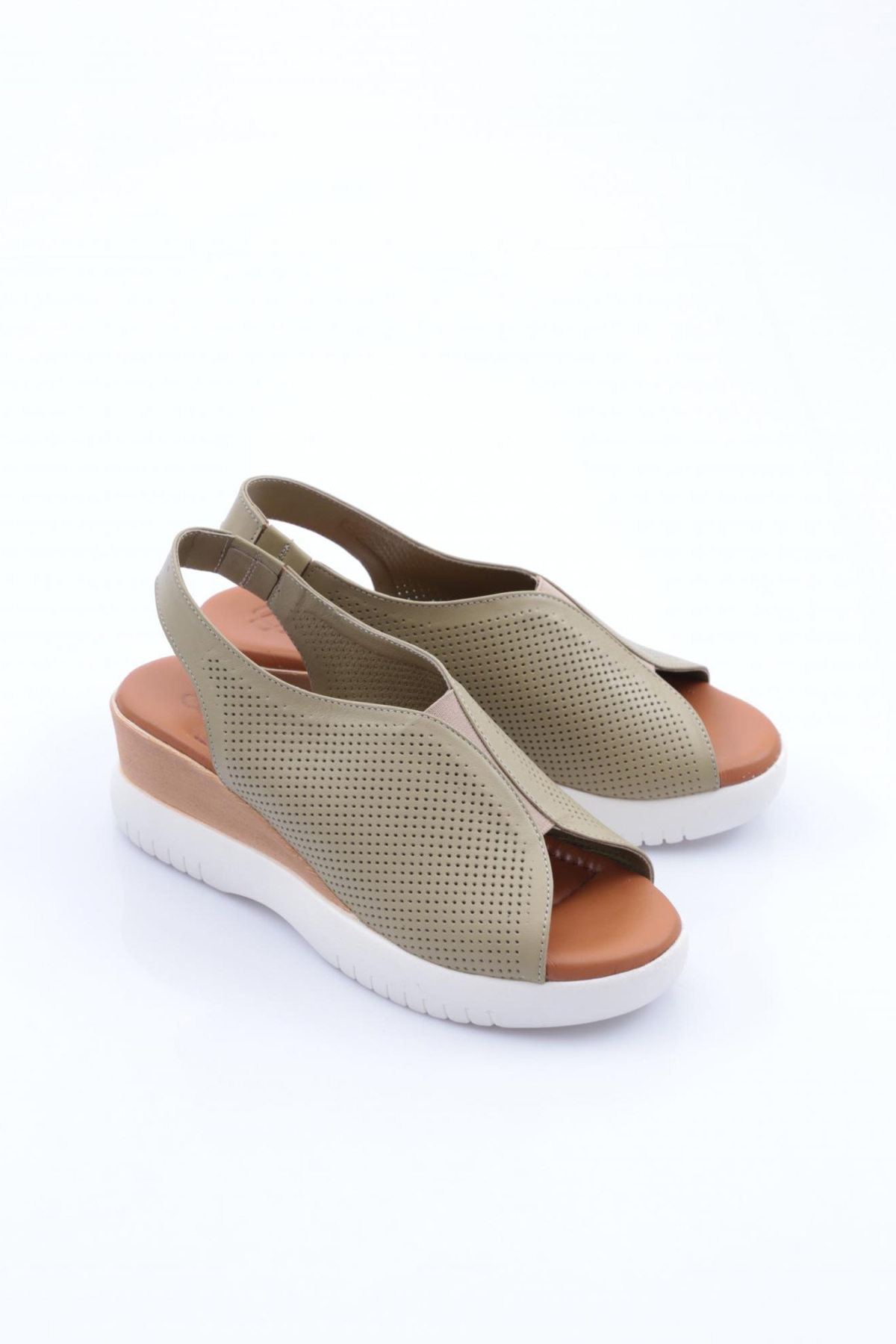 2521405 Kadin Kalin Taban Sandalet - Görsel 3