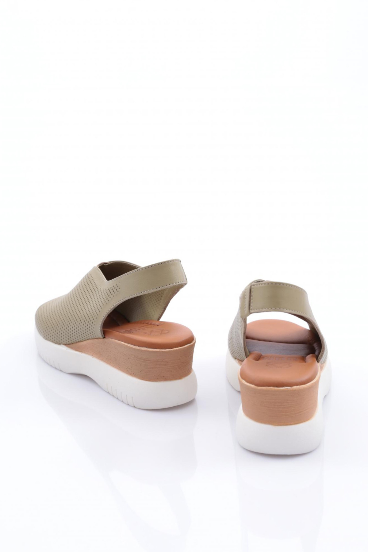 2521405 Kadin Kalin Taban Sandalet - Görsel 4