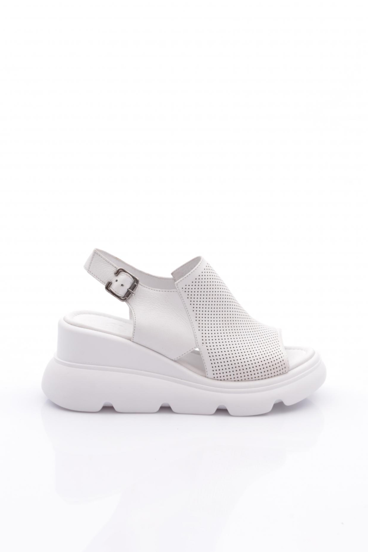 201-10765 Kadin Kalin Taban Sandalet - Görsel 2