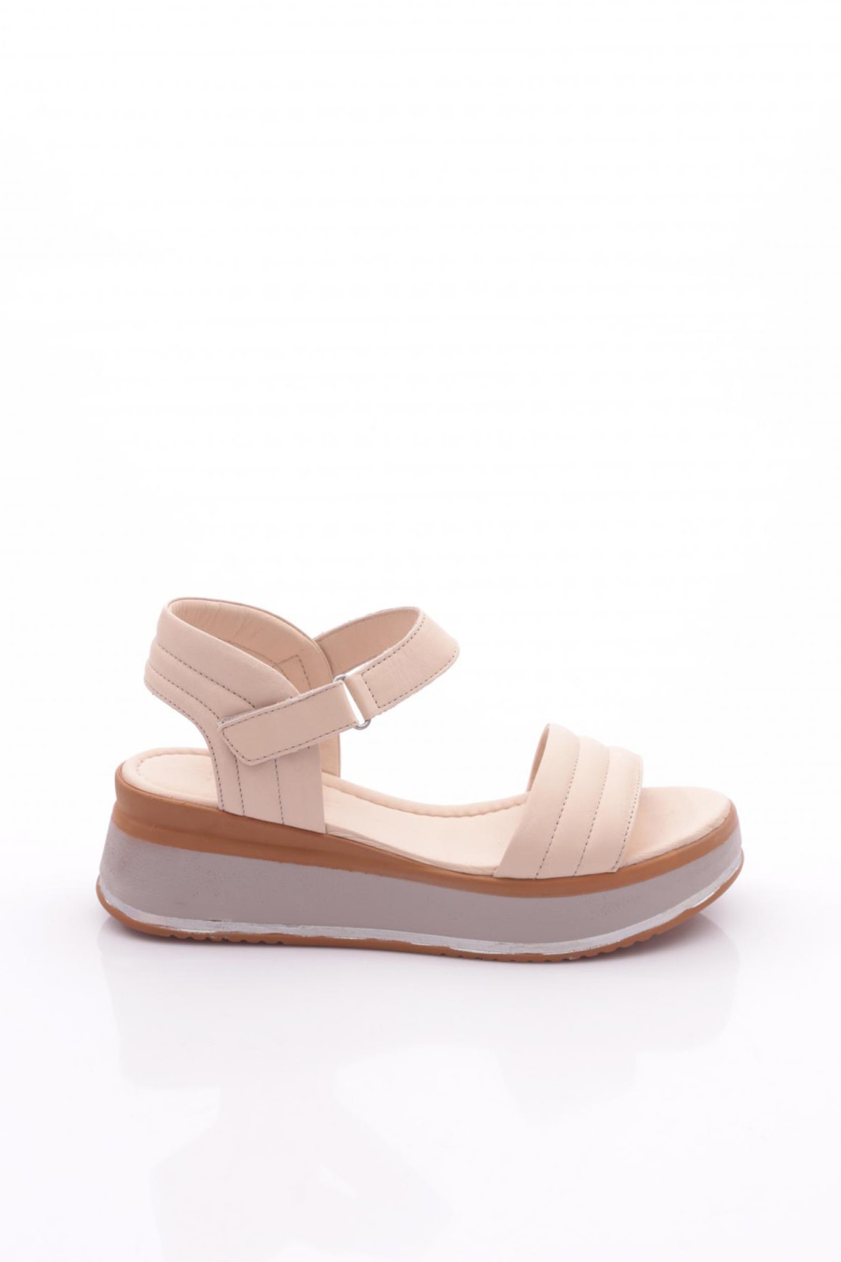 1220-22229 Kadin Çapraz Bantli Sandalet - Görsel 2