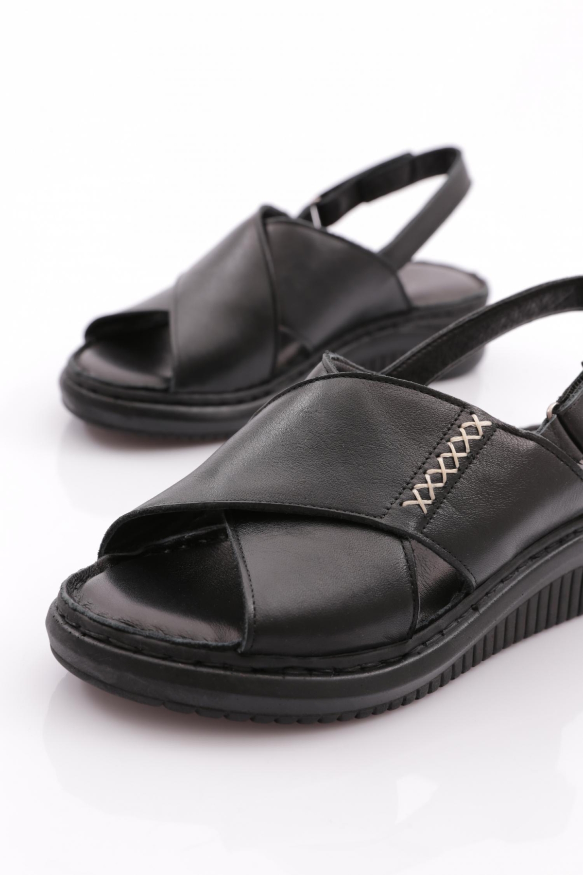 083 Kadin Çapraz Bantli Sandalet - Görsel 5