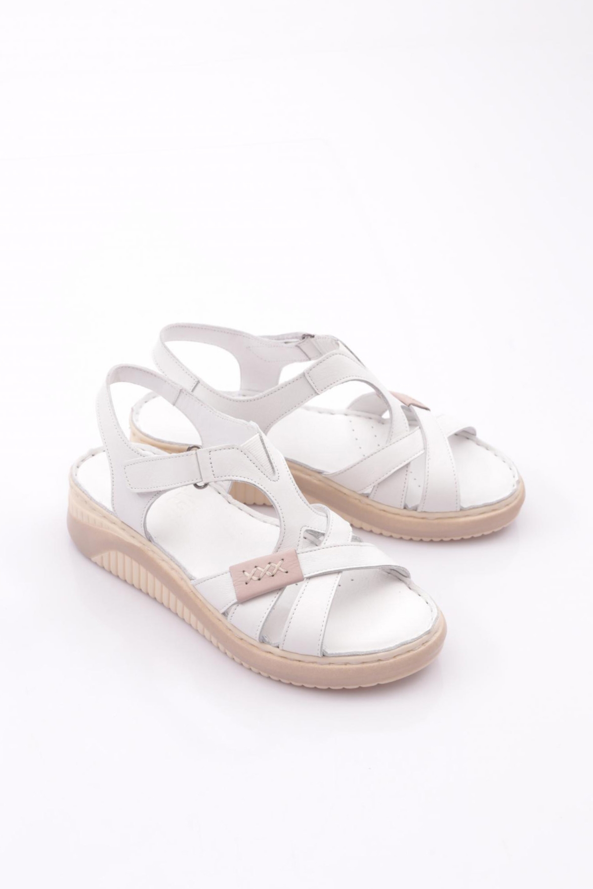 081 Kadin Çapraz Bantli Sandalet - Görsel 3