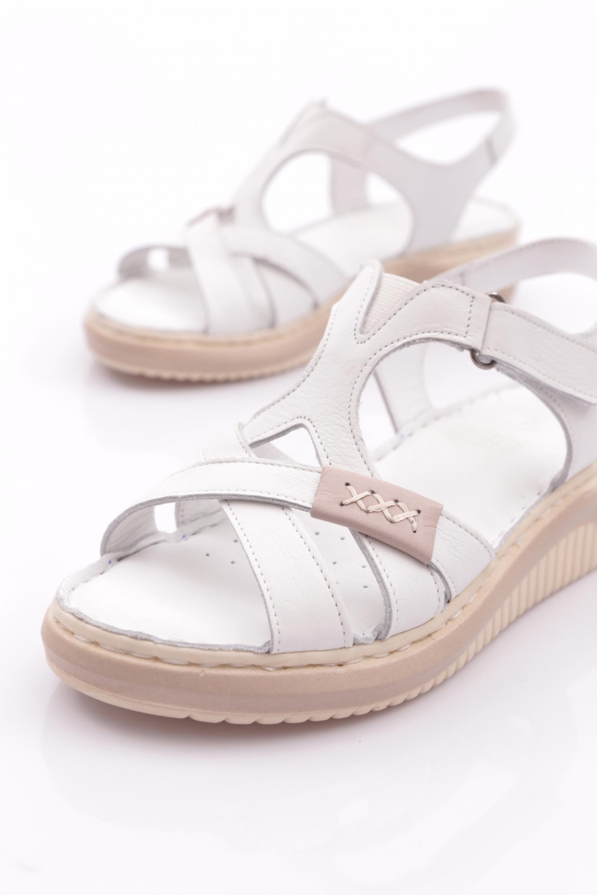 081 Kadin Çapraz Bantli Sandalet - Görsel 5