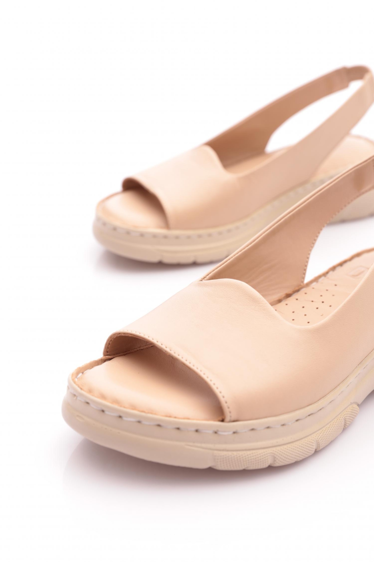 016 Kadin Lastik Detayli Sandalet - Görsel 5