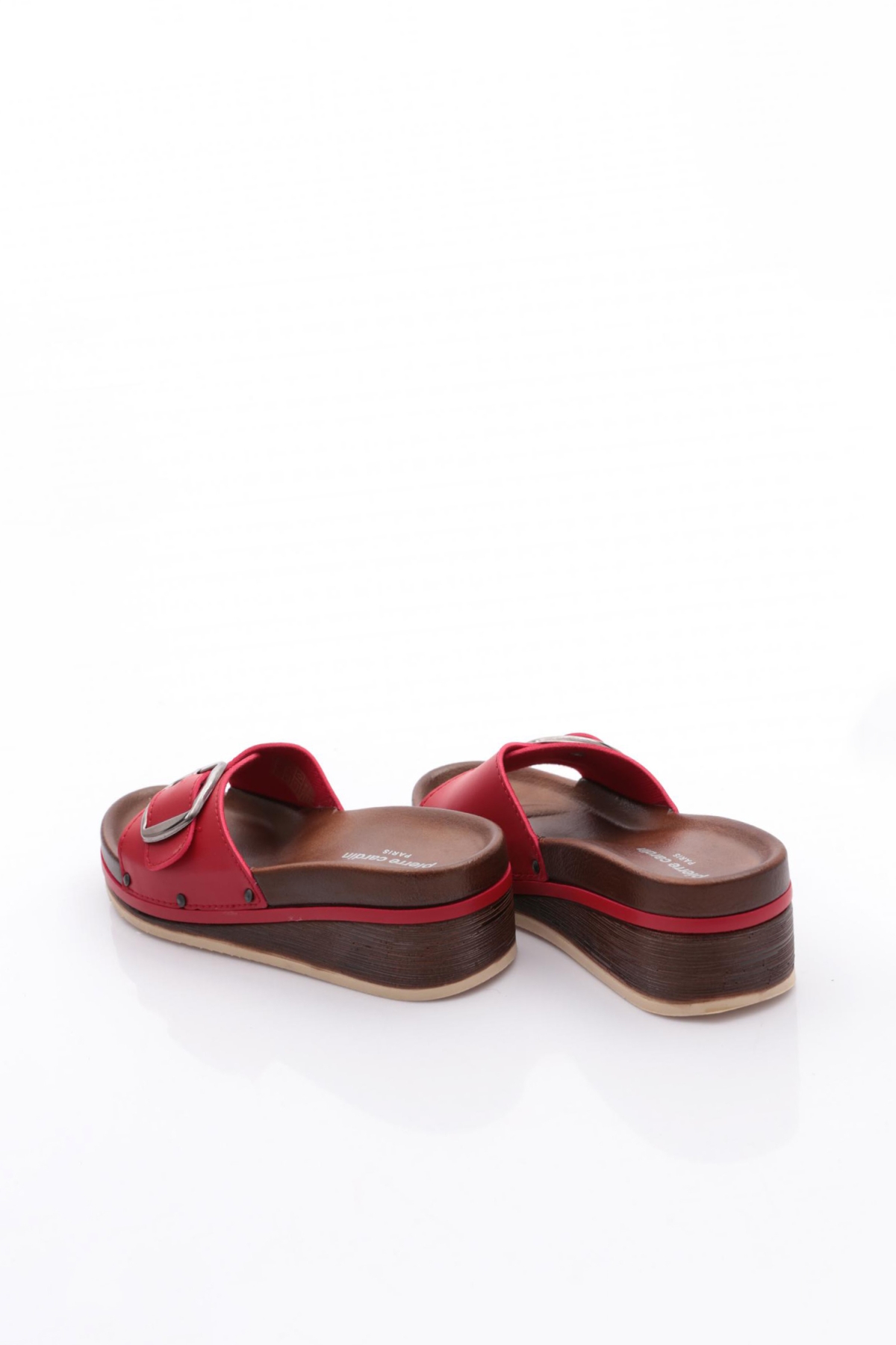 Pierre Cardin Pierre Cardin Kirmizi Pc-7418 Kadın Terlik Sandalet & Terlik | Flo Kirmizi - 4. görsel