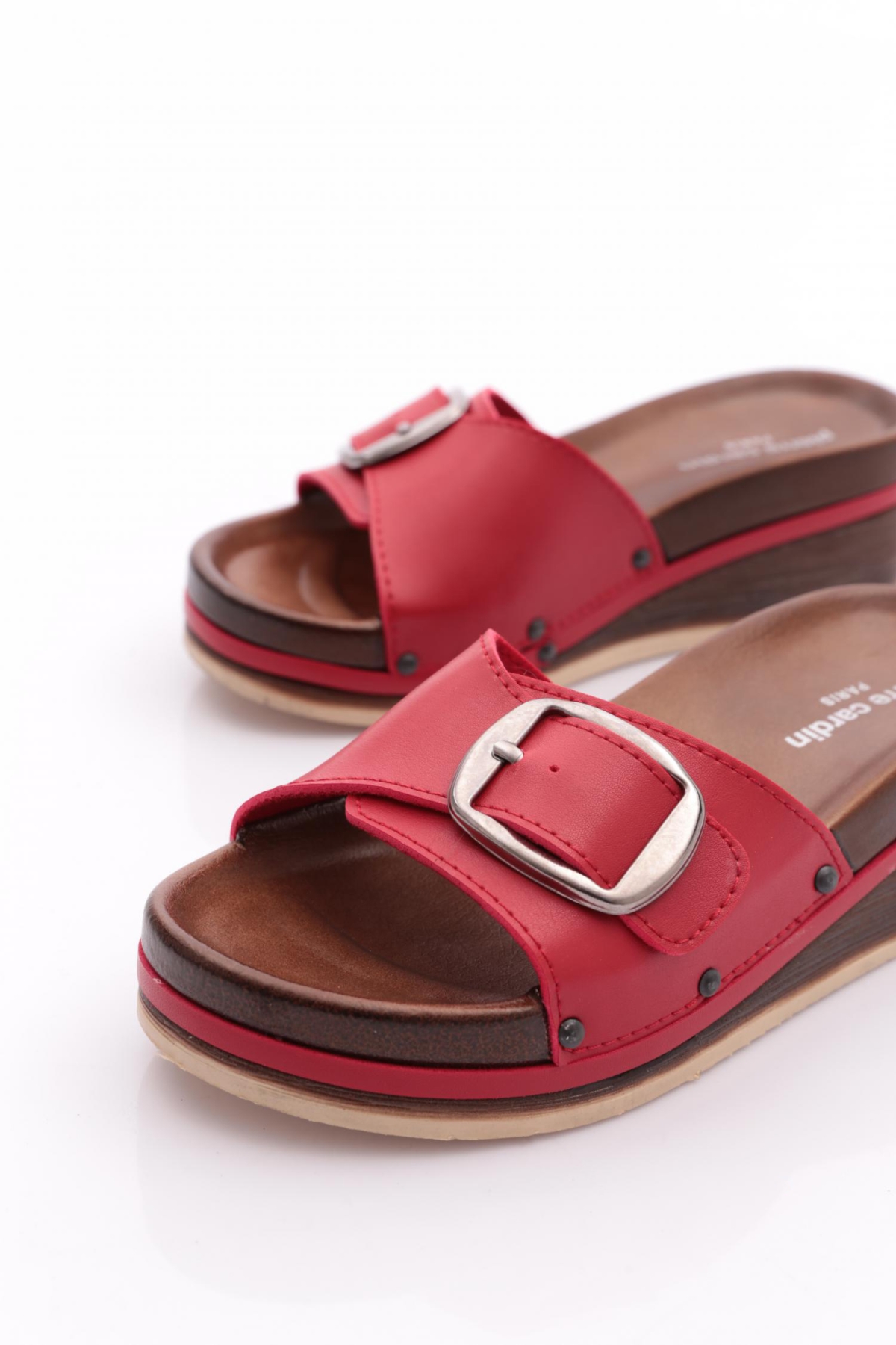 Pierre Cardin Pierre Cardin Kirmizi Pc-7418 Kadın Terlik Sandalet & Terlik | Flo Kirmizi - 5. görsel