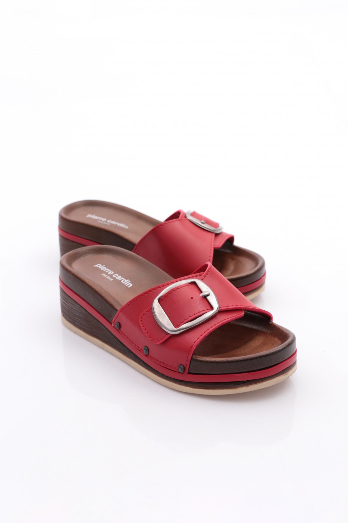 Pierre Cardin Pierre Cardin Kirmizi Pc-7418 Kadın Terlik Sandalet & Terlik | Flo Kirmizi - 6. görsel