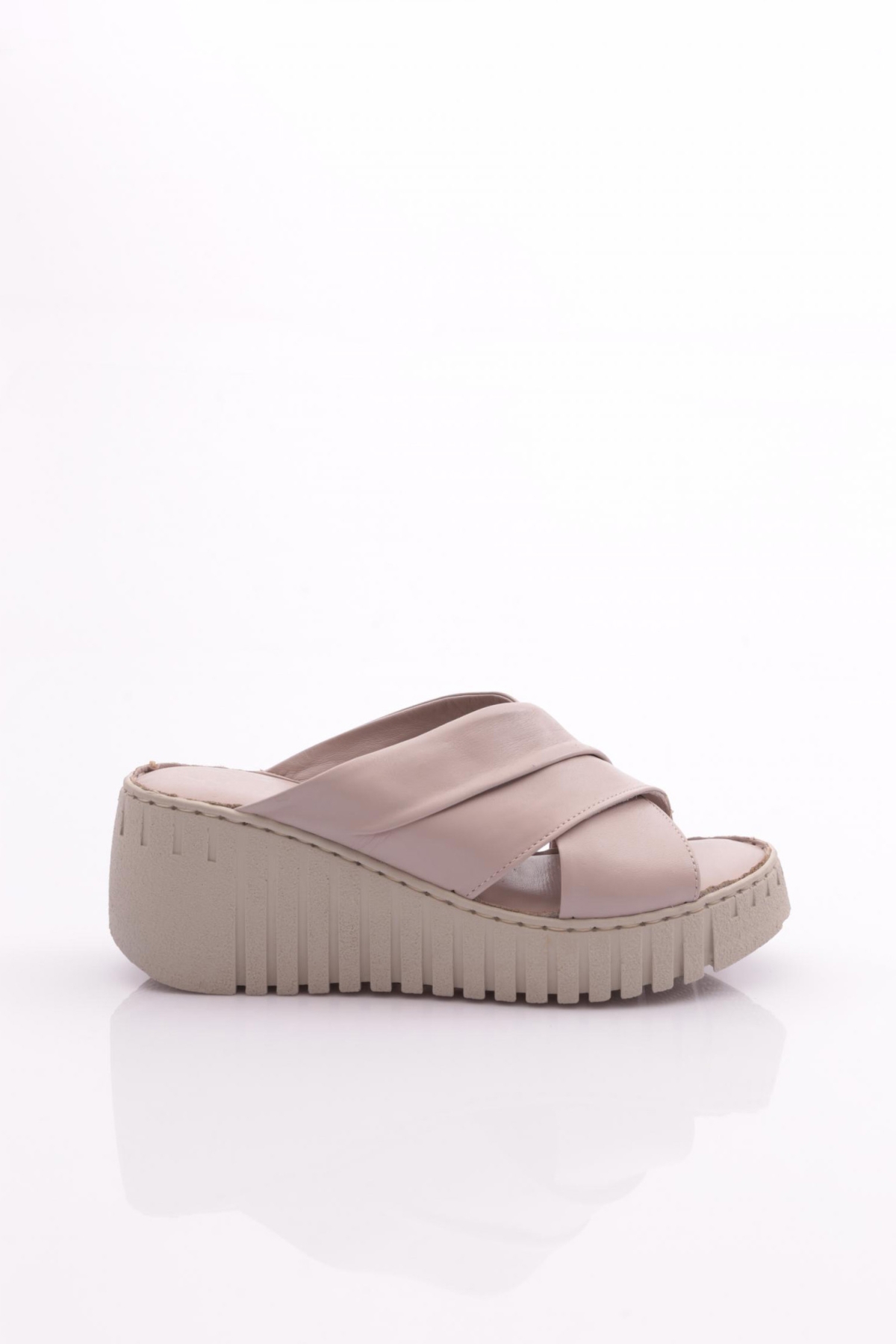 252 Kadin Çift Şeritli Terlik - Görsel 2