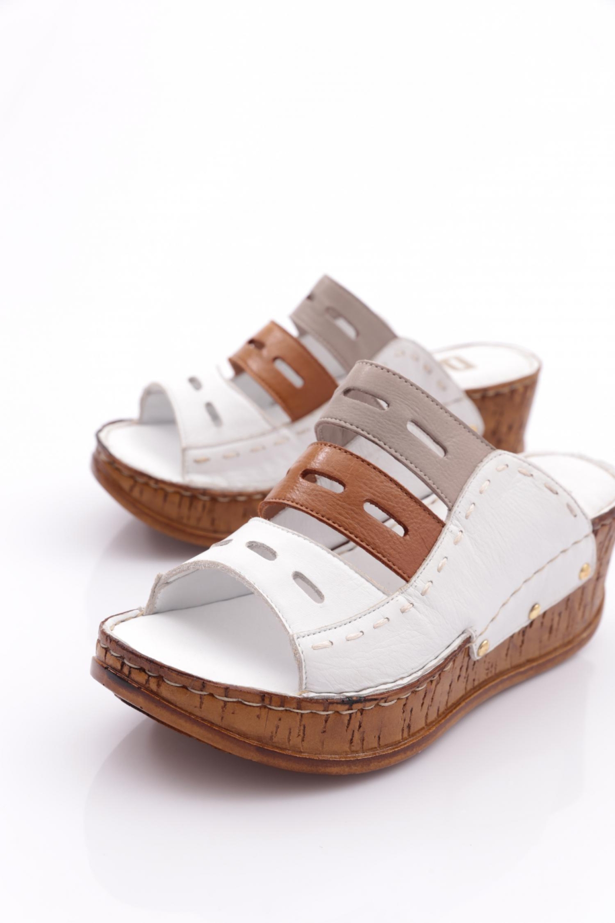 218-2064 Kadin Mega Kalin Taban Terlik - Görsel 5