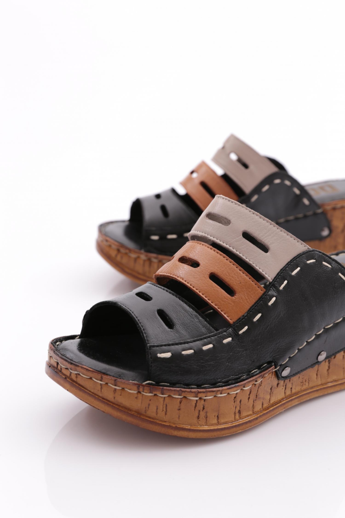 218-2064 Kadin Mega Kalin Taban Terlik - Görsel 5