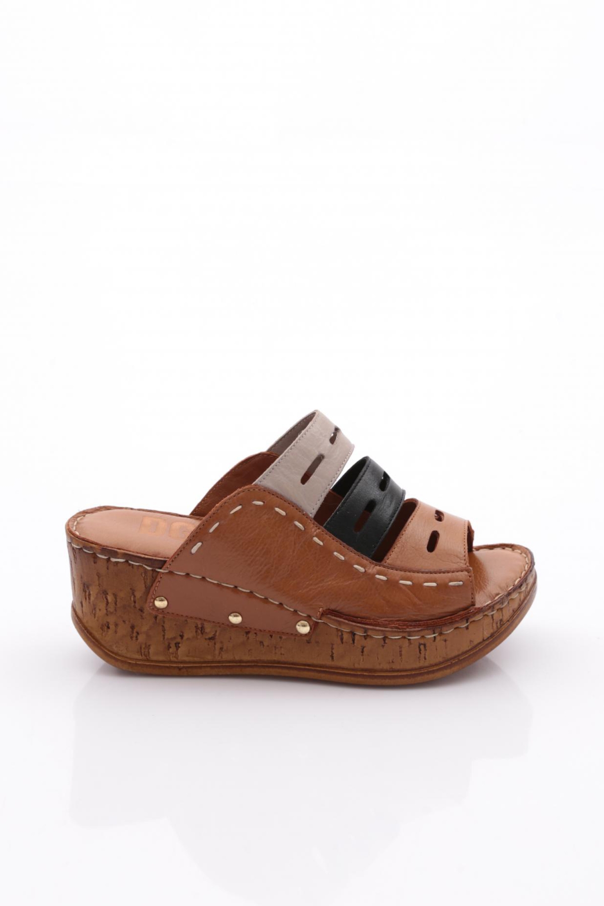 218-2064 Kadin Mega Kalin Taban Terlik - Görsel 2