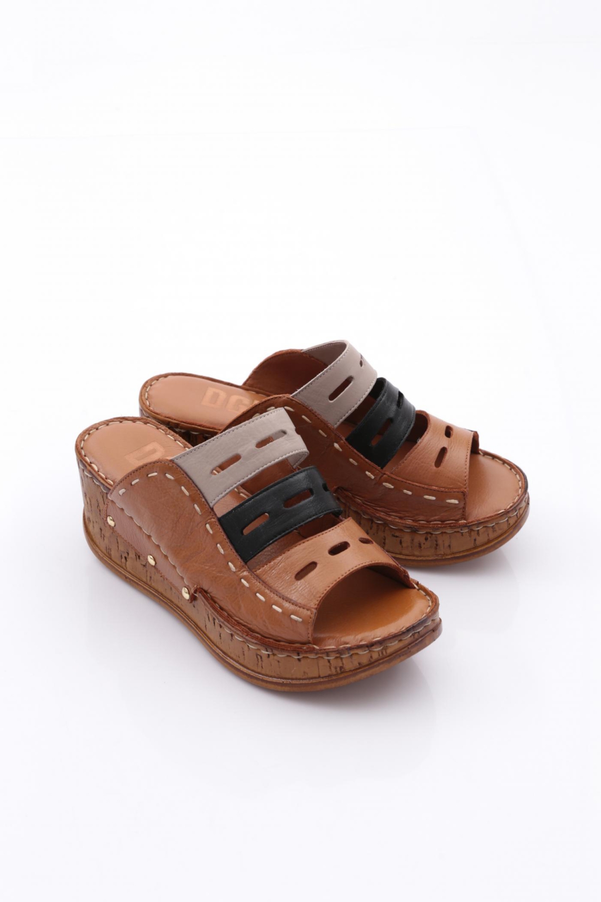 218-2064 Kadin Mega Kalin Taban Terlik - Görsel 3