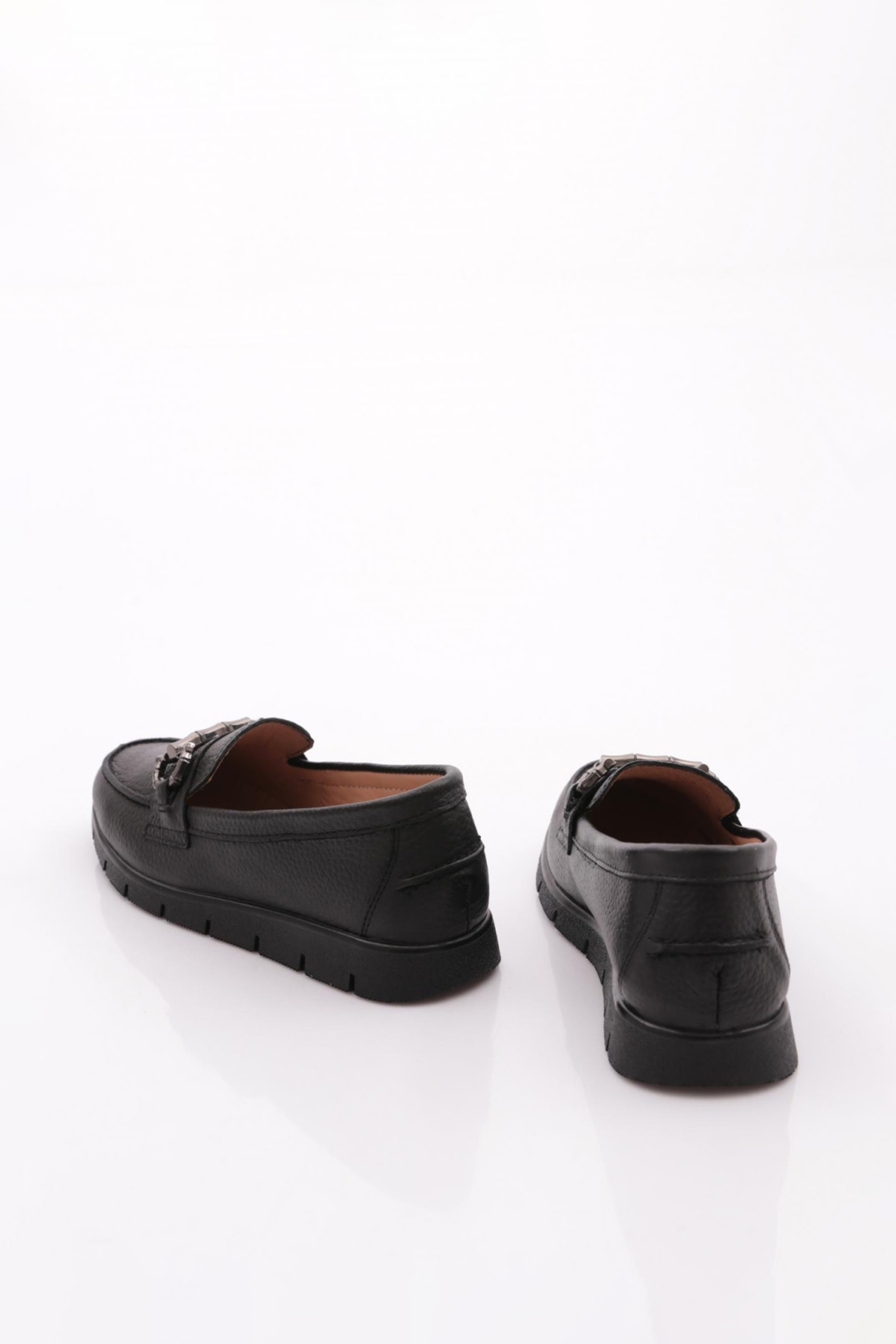 5604-2 Kadin Aksesuarli Loafer Ayakkabi - Görsel 4