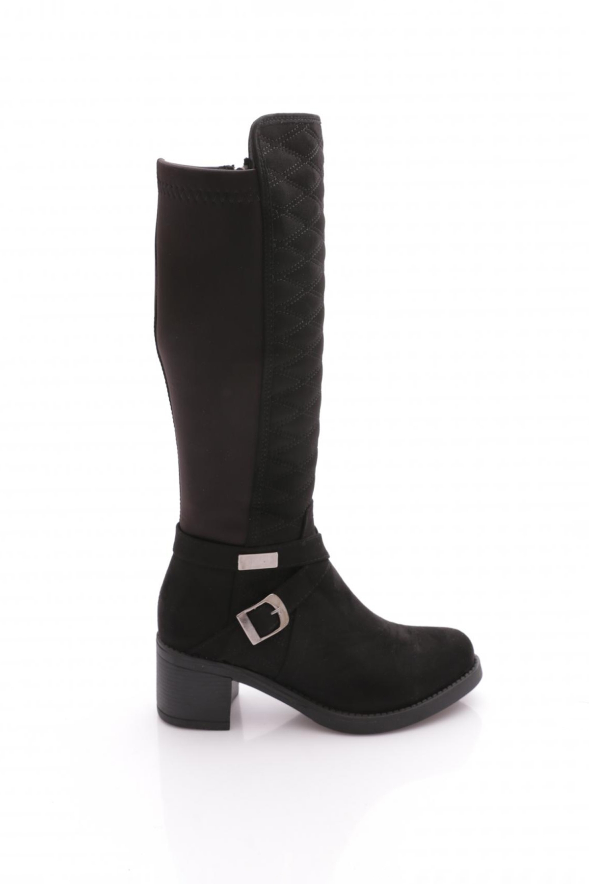 715 Kadin Kemer Detayli Topuklu Çizme - Görsel 2