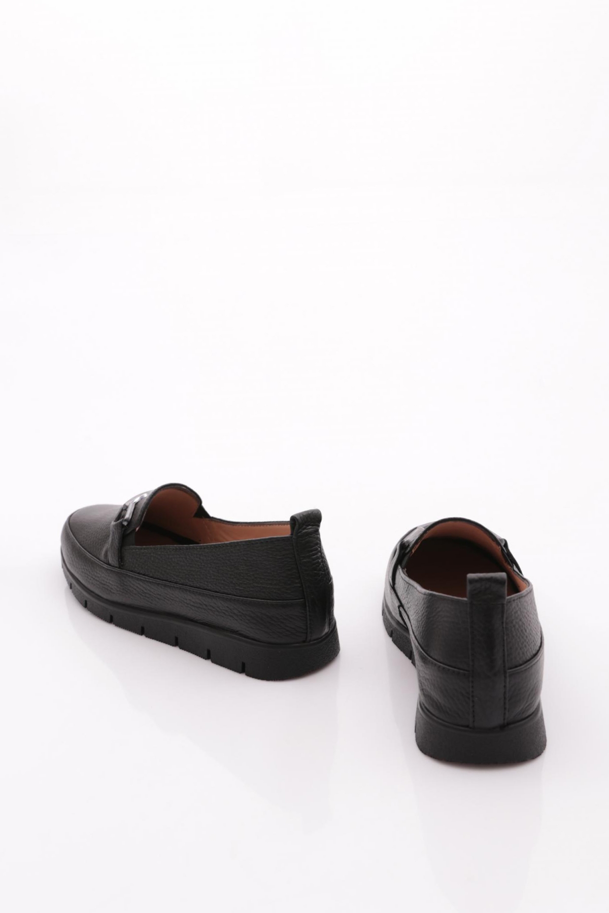 2274-4 Kadin Aksesuarli Loafer Ayakkabi - Görsel 4