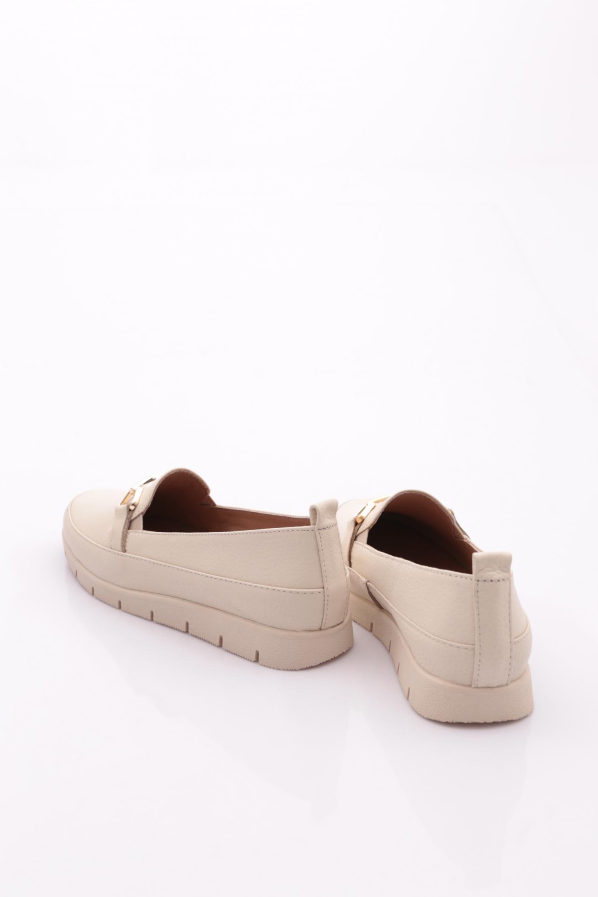 2274-4 Kadin Aksesuarli Loafer Ayakkabi - Görsel 4