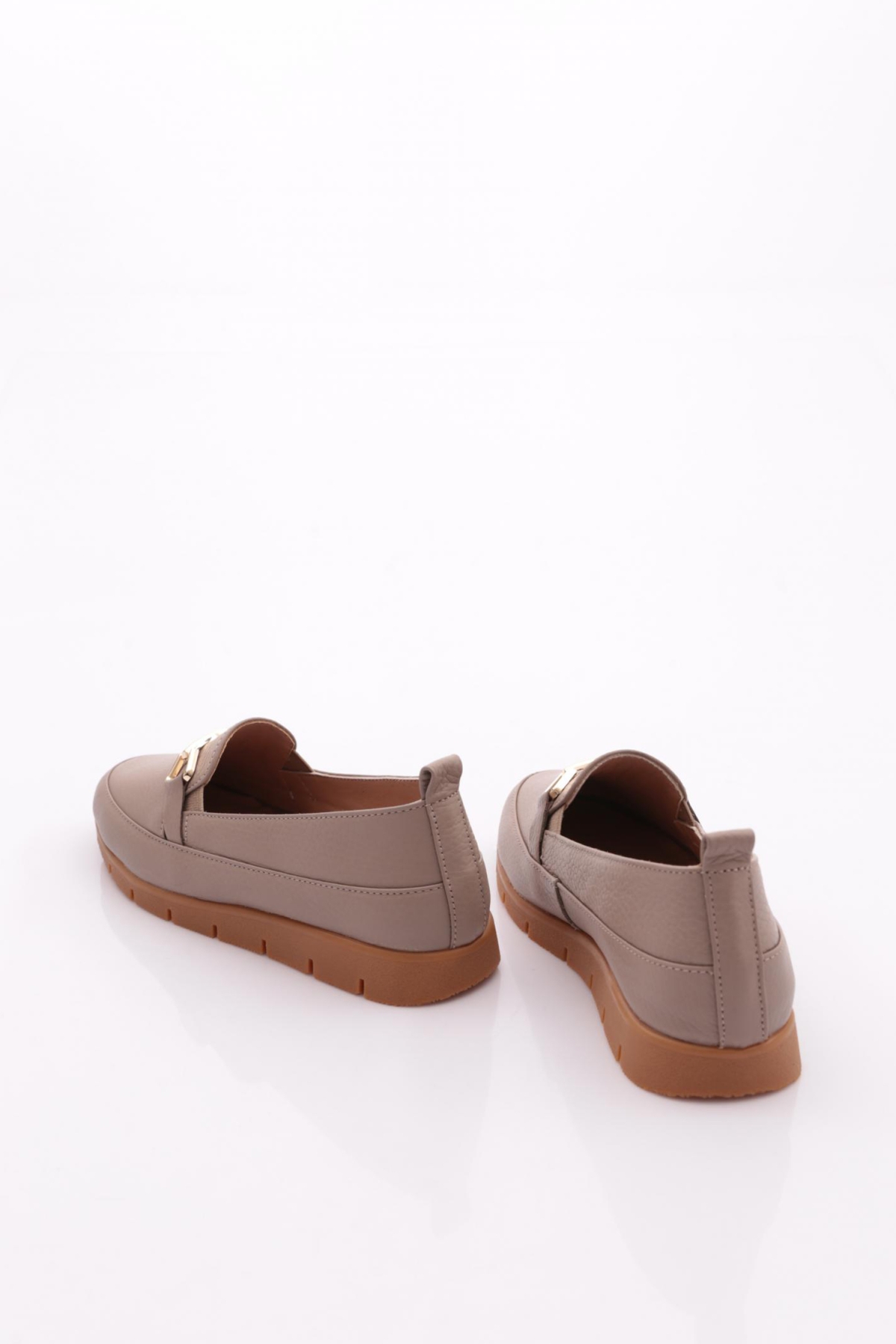 2274-4 Kadin Aksesuarli Loafer Ayakkabi - Görsel 4