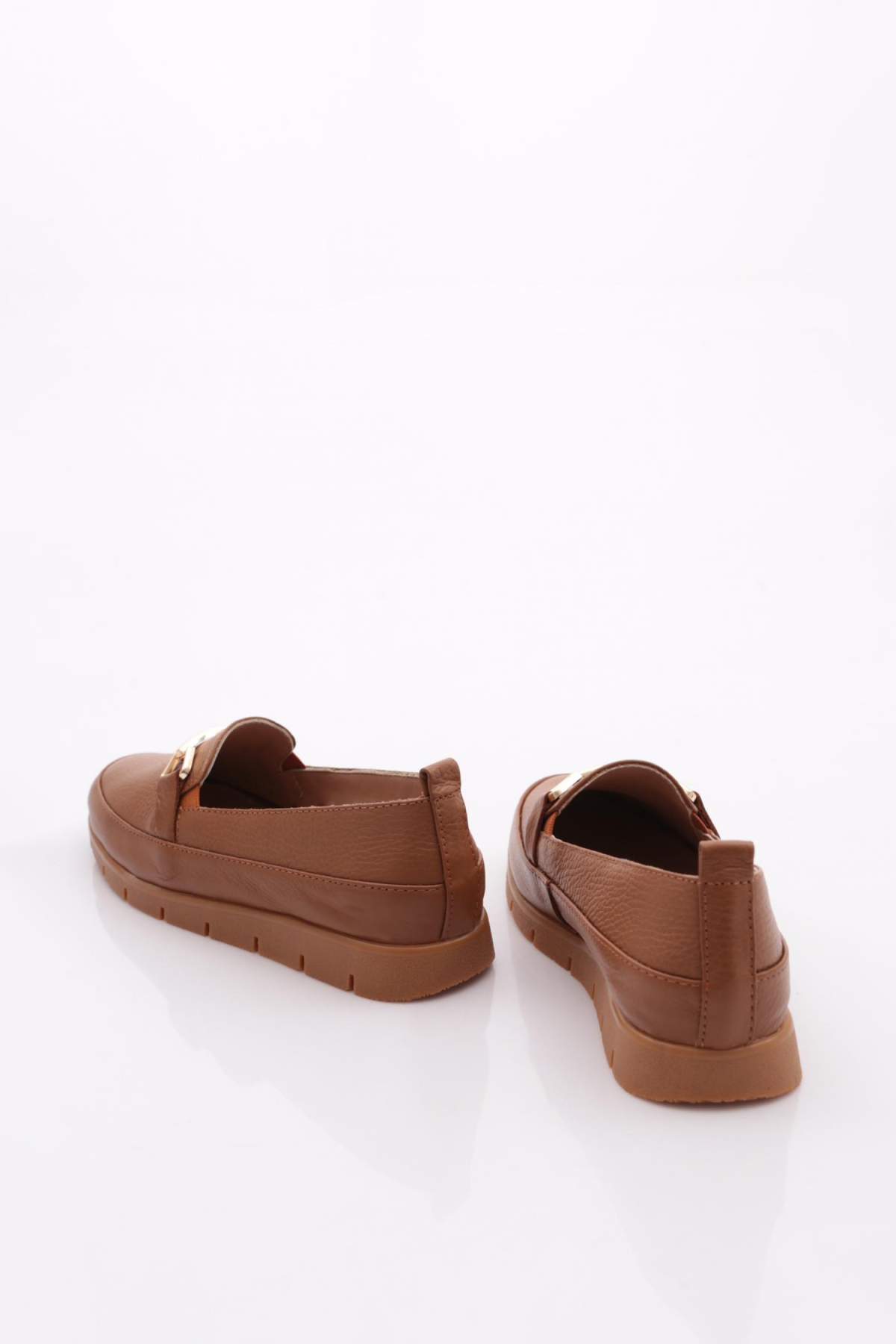 Dgn Dgn Taba 2274-4 Kadin Aksesuarli Loafer Ayakkabi Casual Ayakkabı | Flo Taba - 4. görsel
