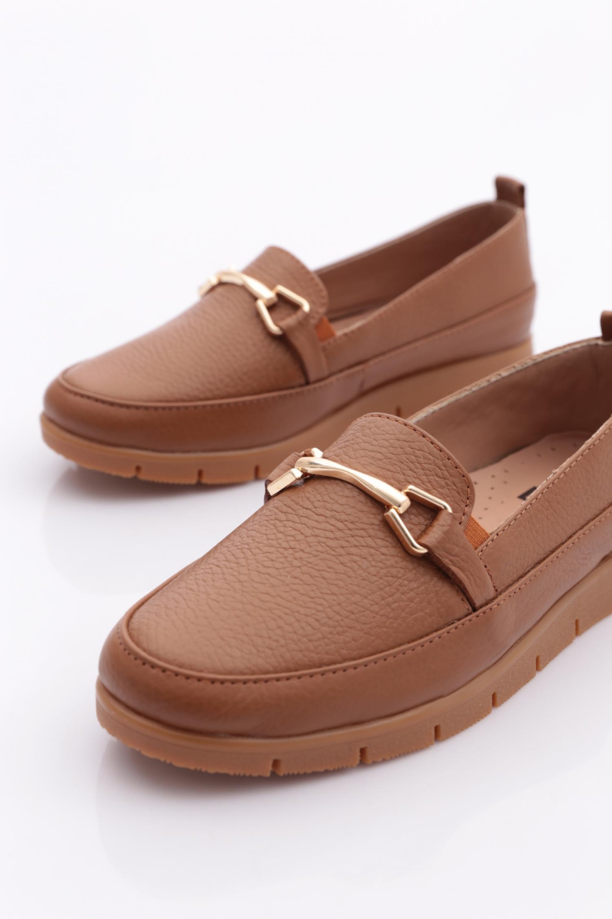 Dgn Dgn Taba 2274-4 Kadin Aksesuarli Loafer Ayakkabi Casual Ayakkabı | Flo Taba - 5. görsel
