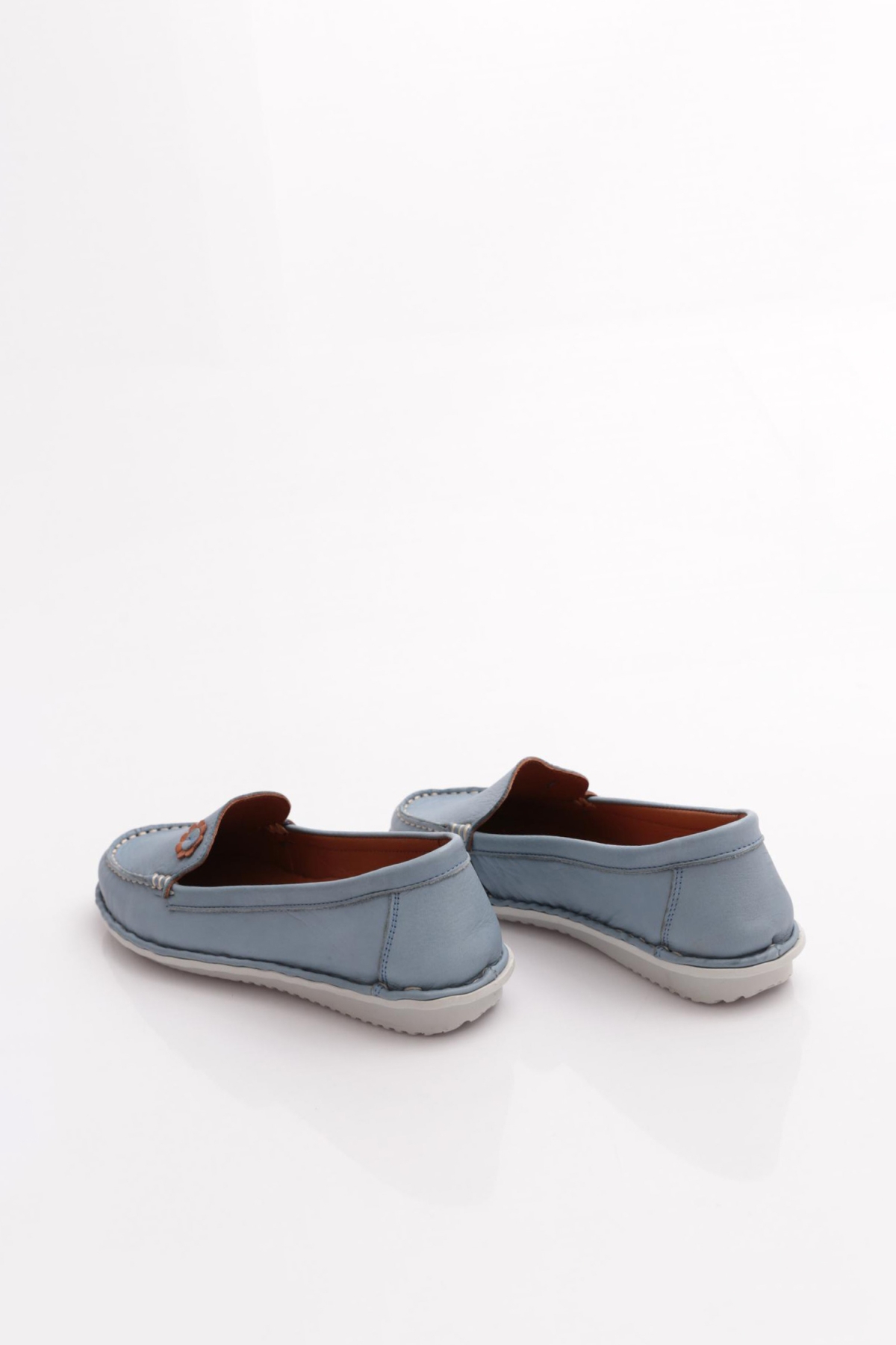 E220 Kadin Çiçek Desenli Loafer Ayakkabi - Görsel 4