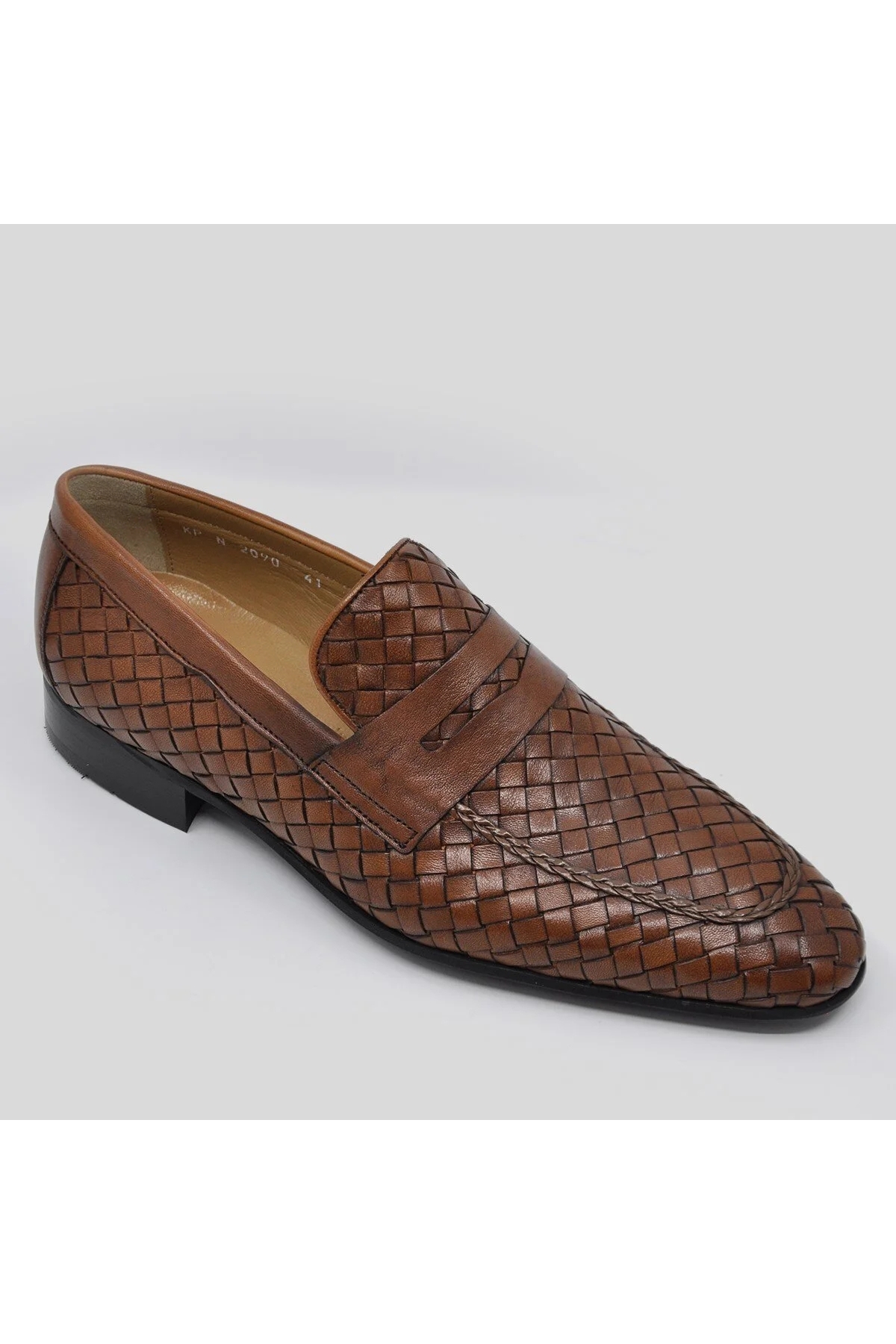 2090 Erkek Örgülü Neolit Taban Klasik Ayakkabı - Görsel 3