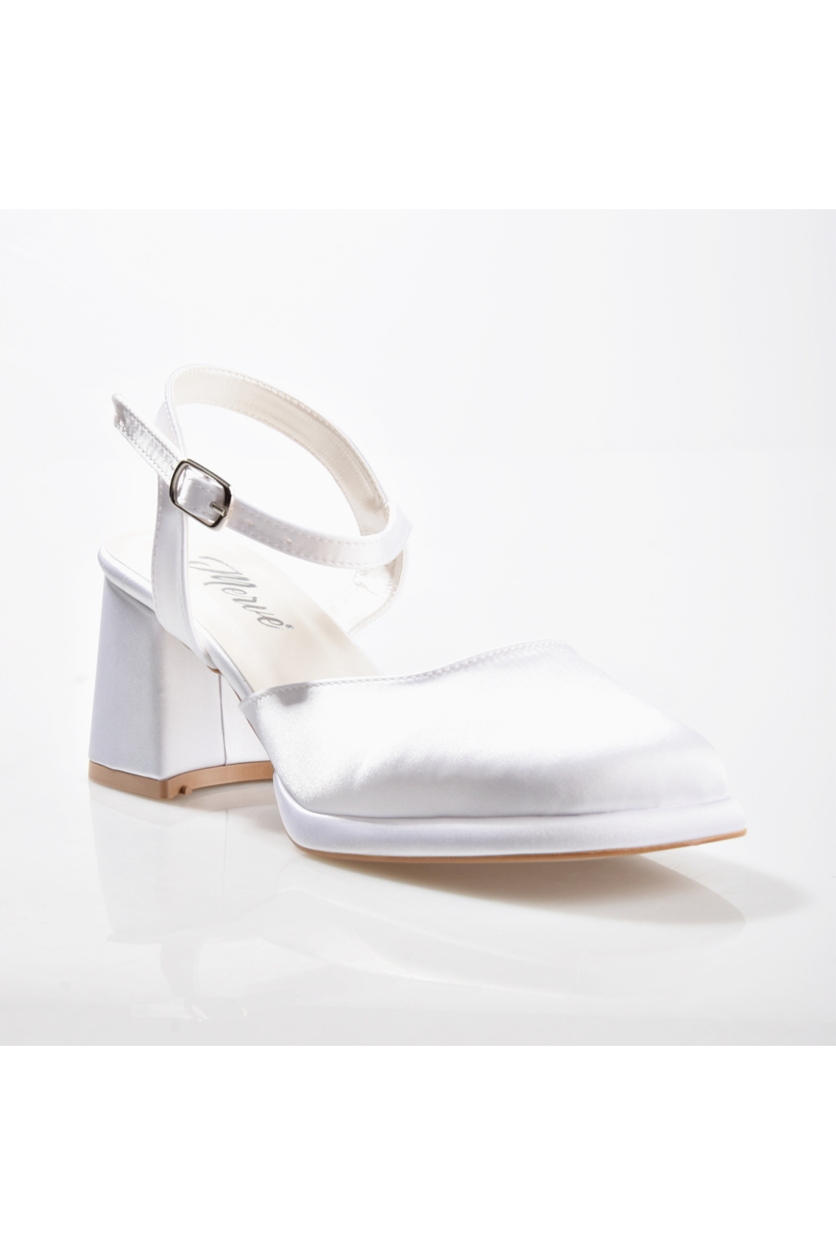 EK Merve 8525 Kadın Kalın Topuklu Ayakkabı - Görsel 3