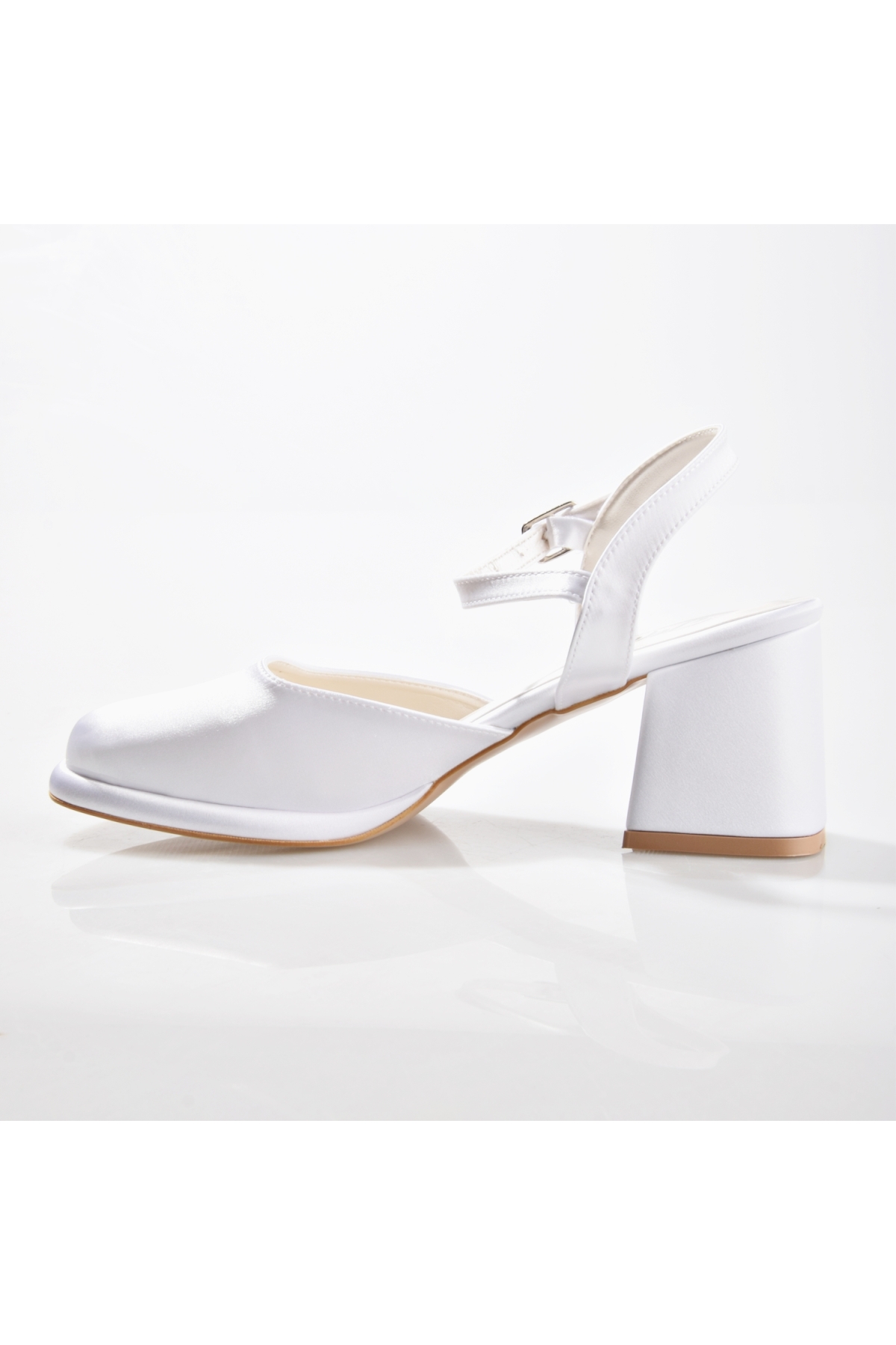 EK Merve 8525 Kadın Kalın Topuklu Ayakkabı - Görsel 5