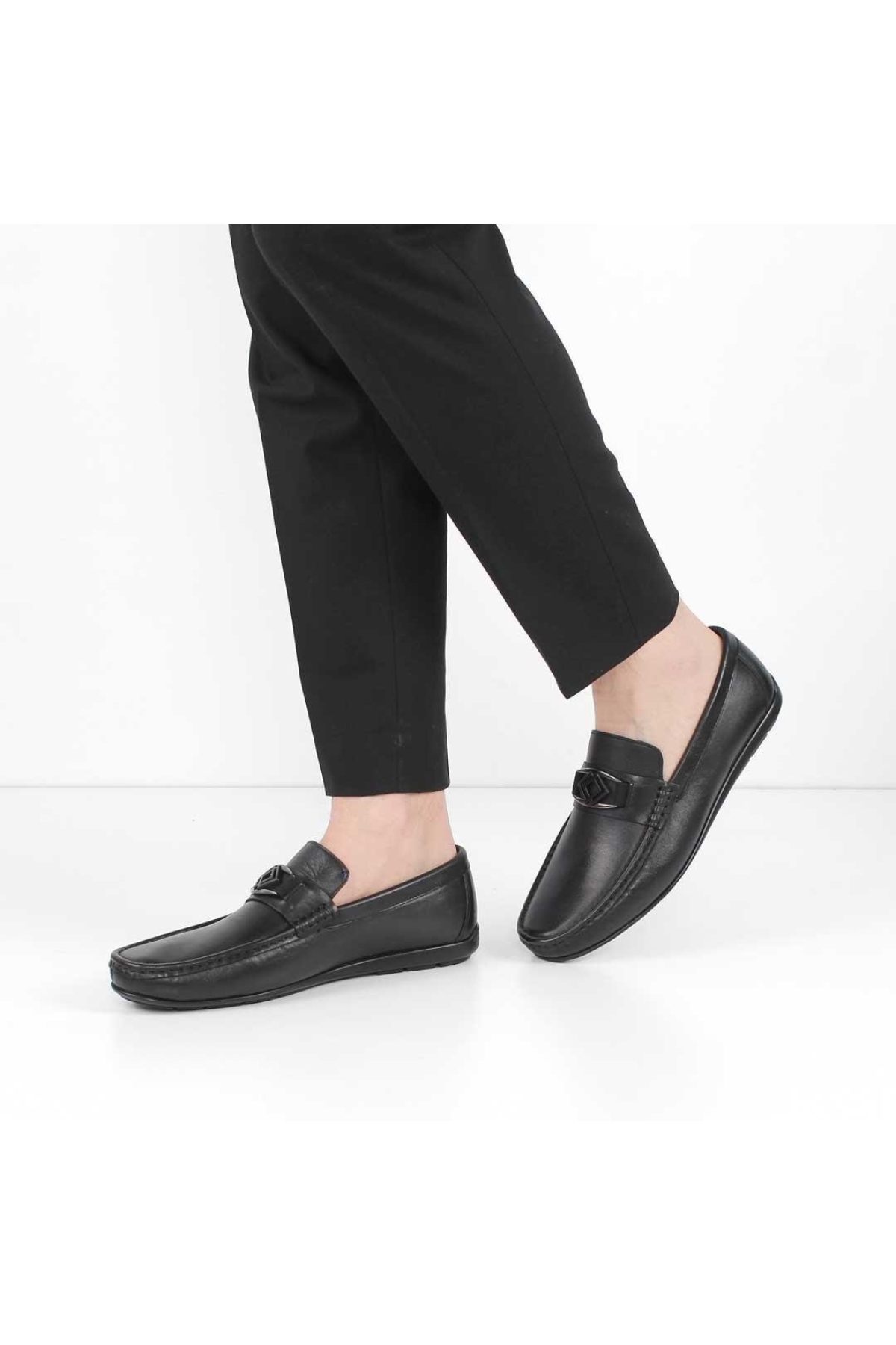 3204 Erkek Deri Leoafer Ayakkabı - Görsel 2